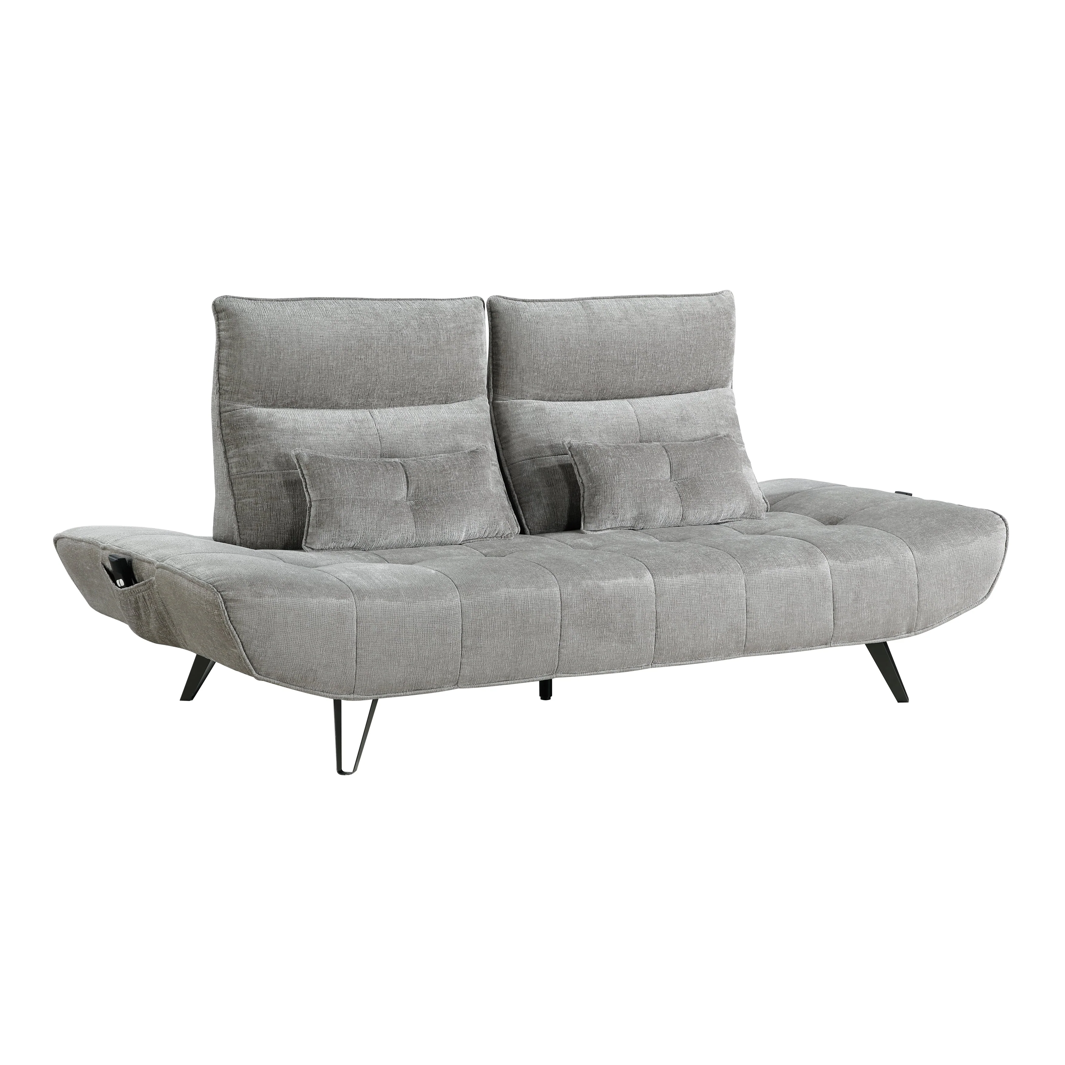Quonsett Gray Sofa with Power Adjustable Seat - Image 6