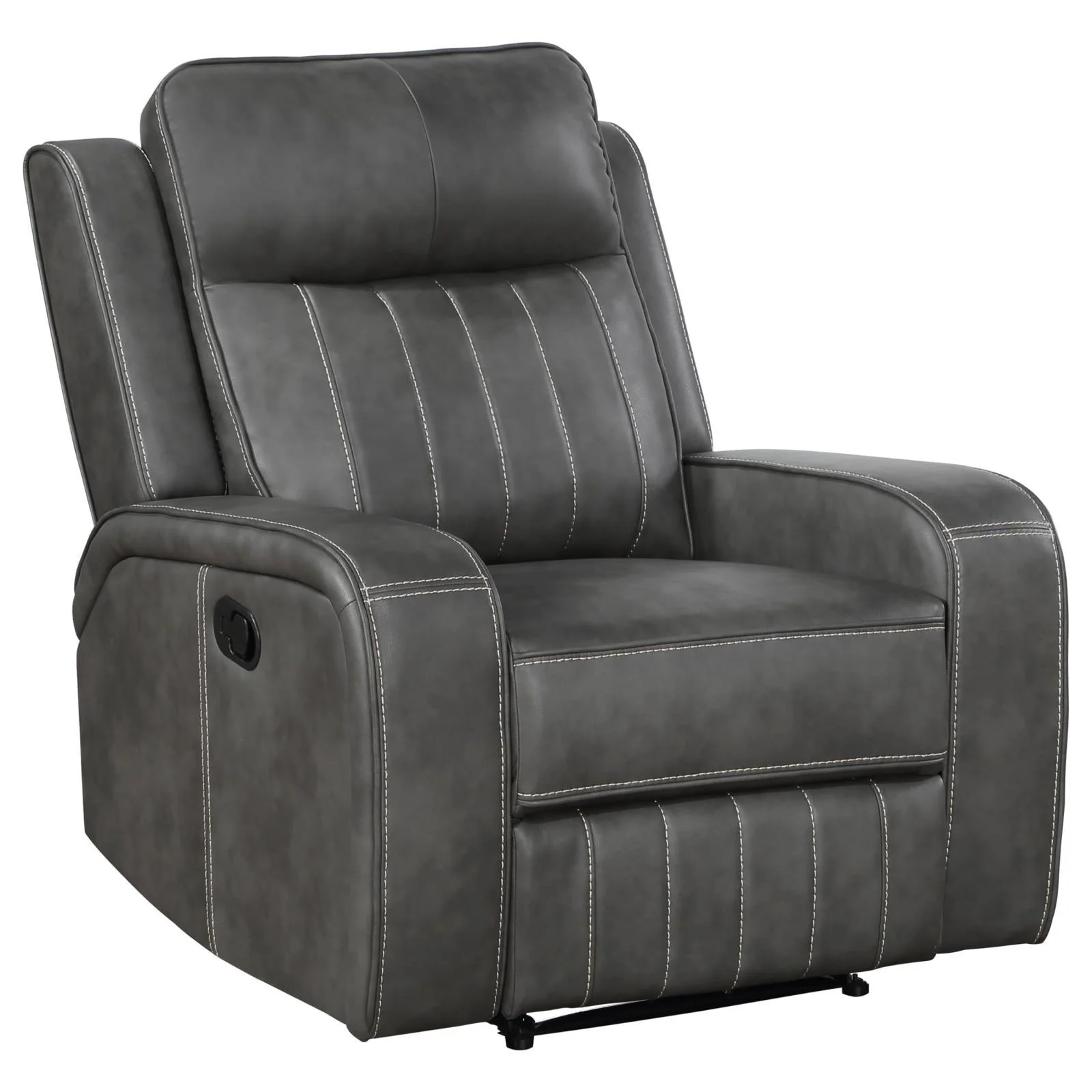 Raelynn Grey Upholstered Recliner Chair - Image 13