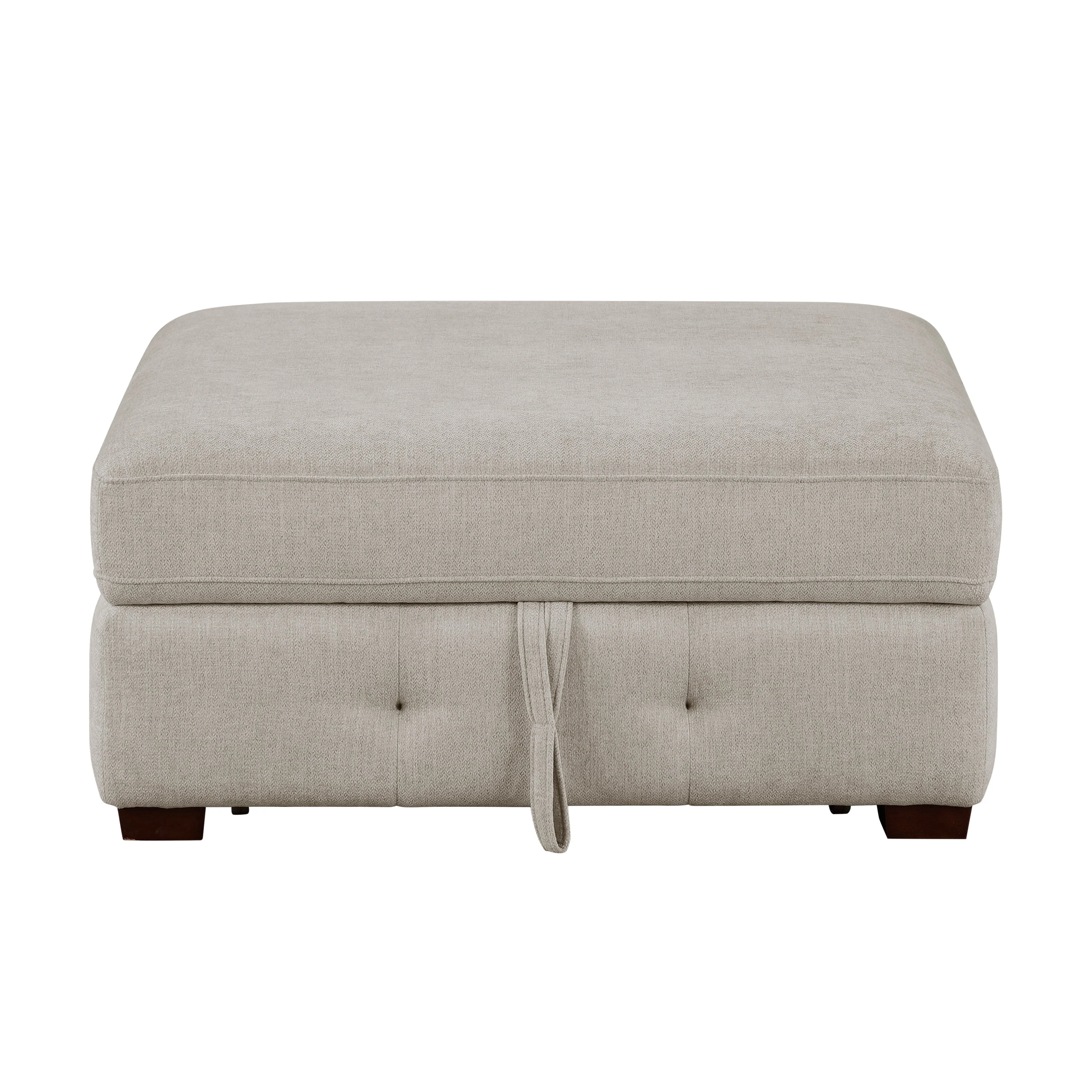 Raife Taupe 3-Piece Sectional with Left Chaise and Ottoman - Image 13