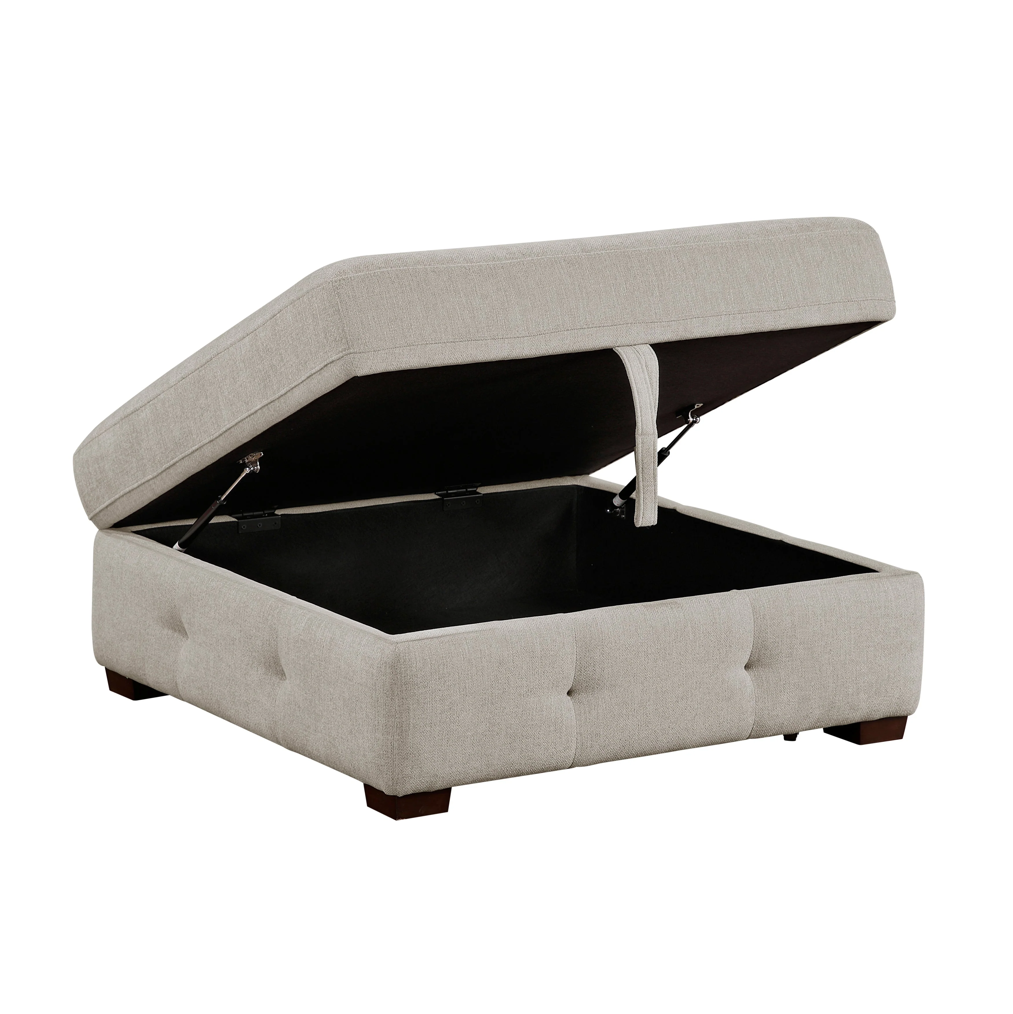 Raife Taupe 3-Piece Sectional with Right Chaise and Ottoman - Image 14