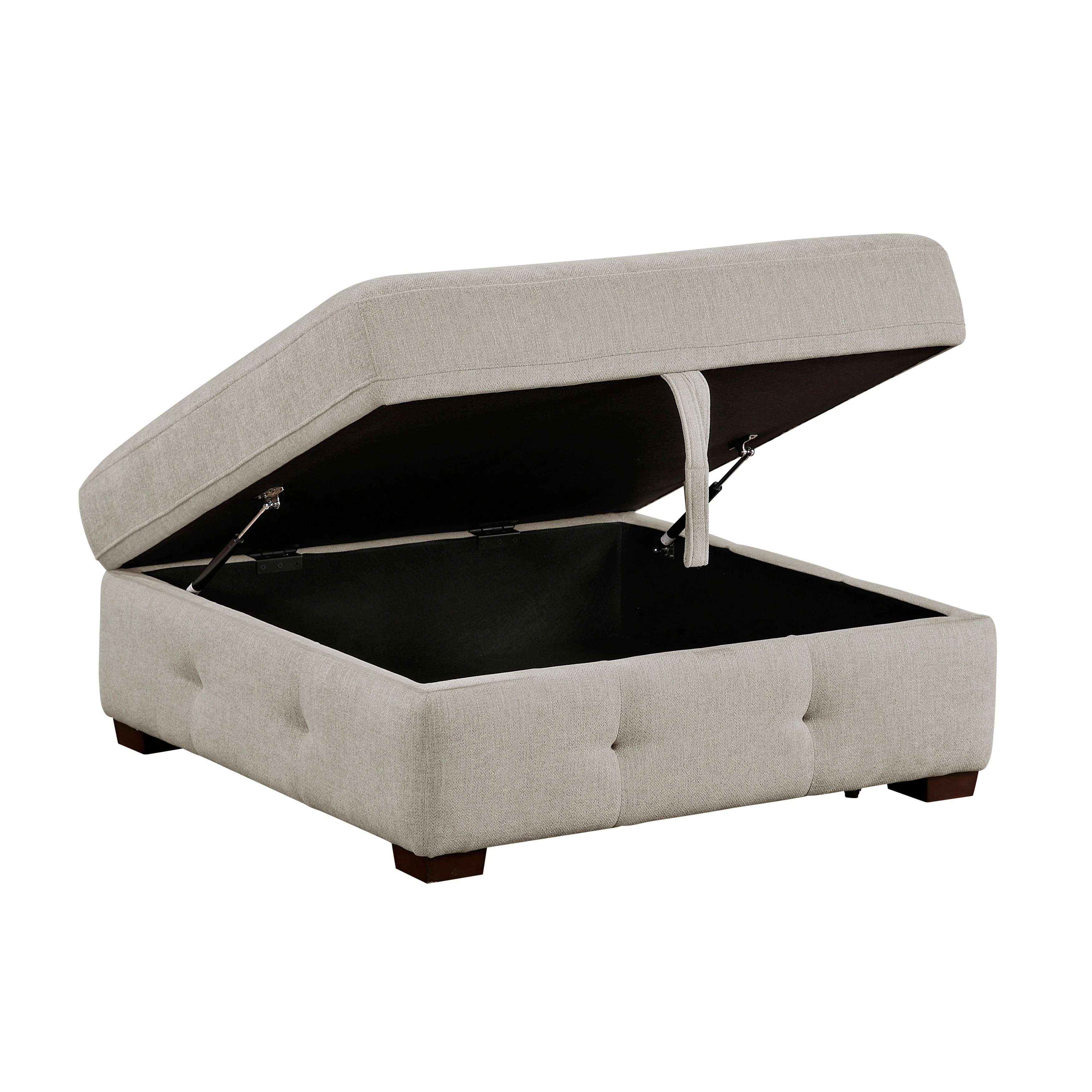 Raife Taupe 5-Piece Sectional with Left Chaise and Ottoman - Image 13
