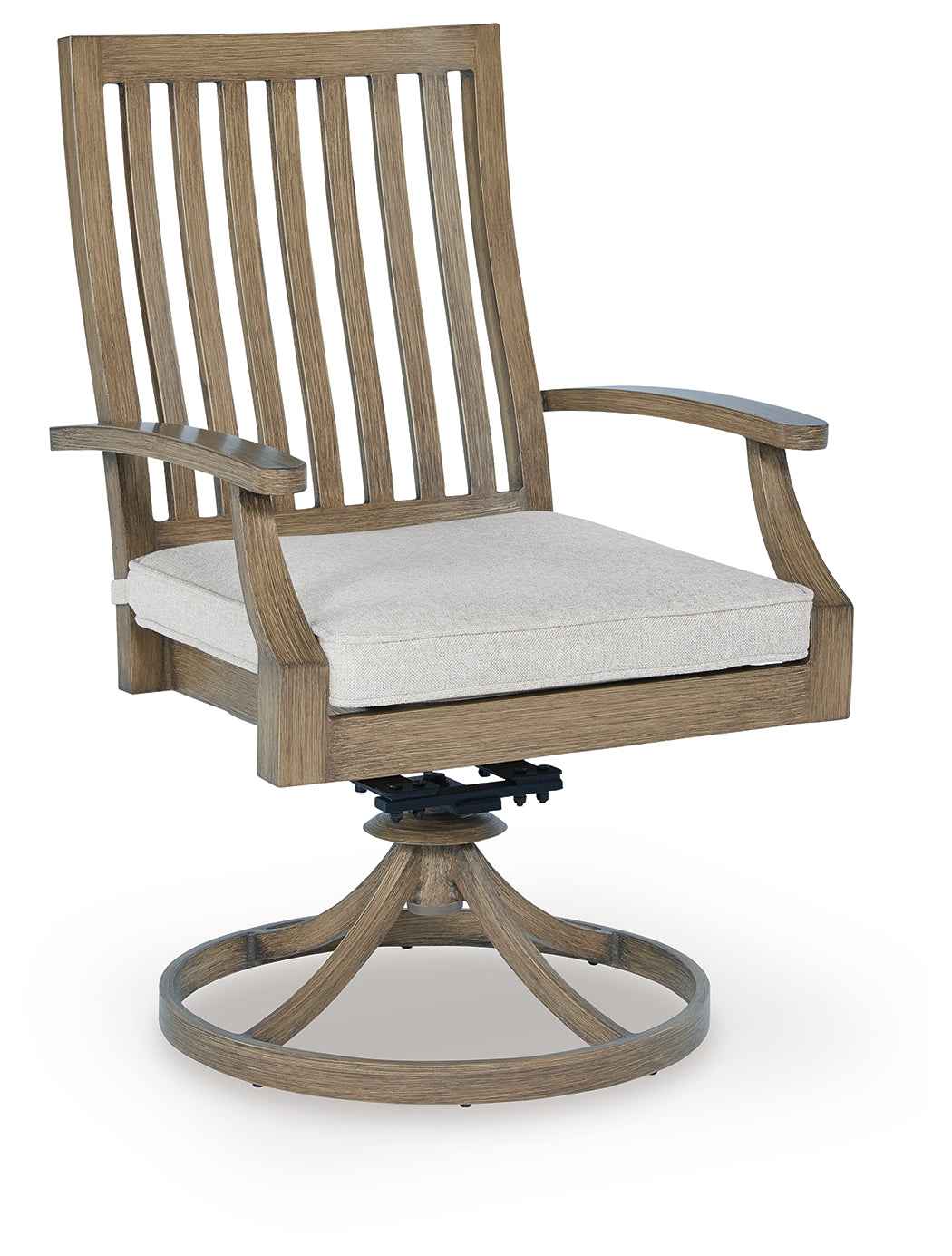 Rainier Ranch Brown/Beige Outdoor Dining Table and 4 Chairs - Image 3