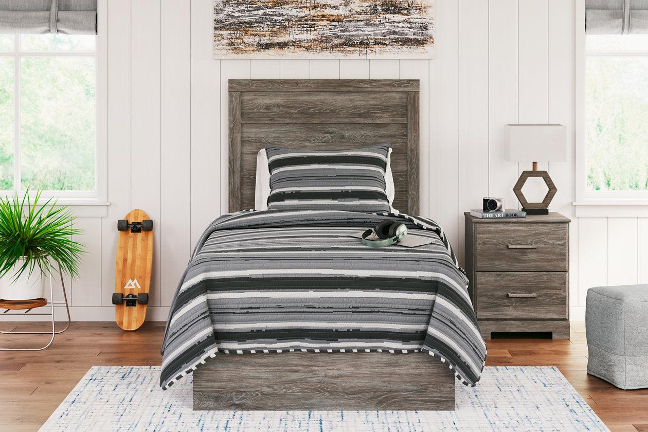 Ralinksi Gray Twin Panel Bed - Image 2