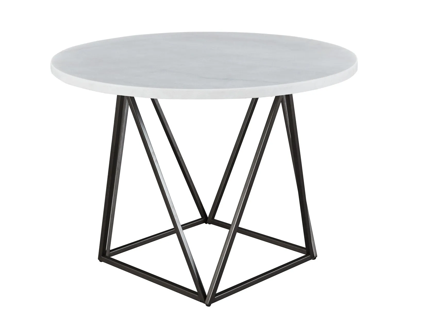 Ramona Tan Marble Top Dining Room Set - Image 4