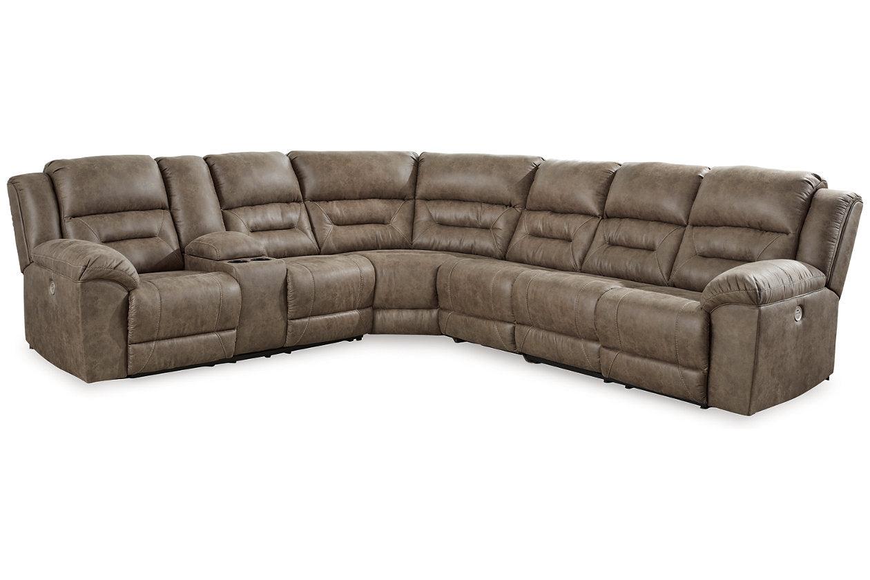 Ravenel Fossil 4-Piece Power Reclining Sectional - Image 7