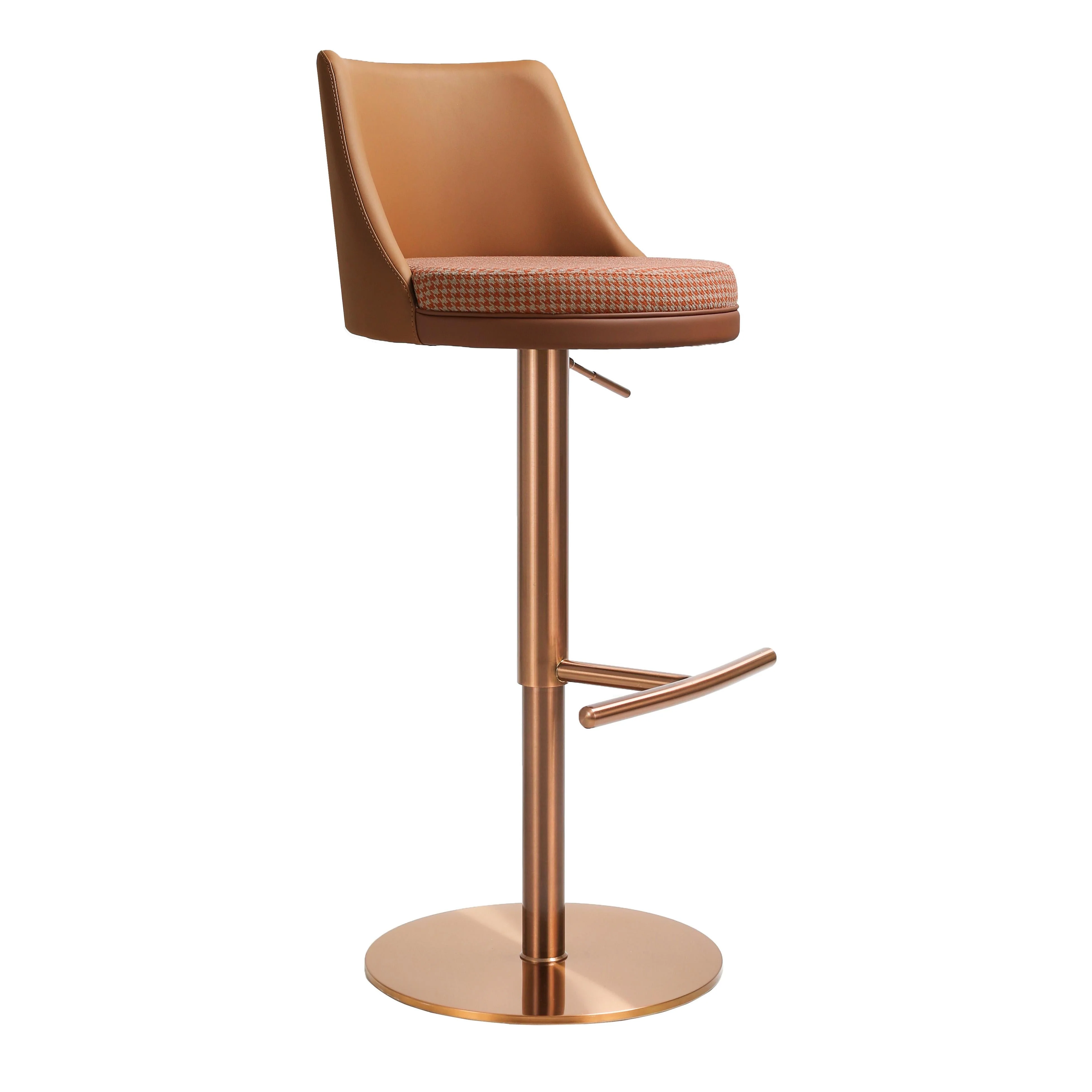 Reagan Performance Vegan Leather Adjustable Stool - Image 26