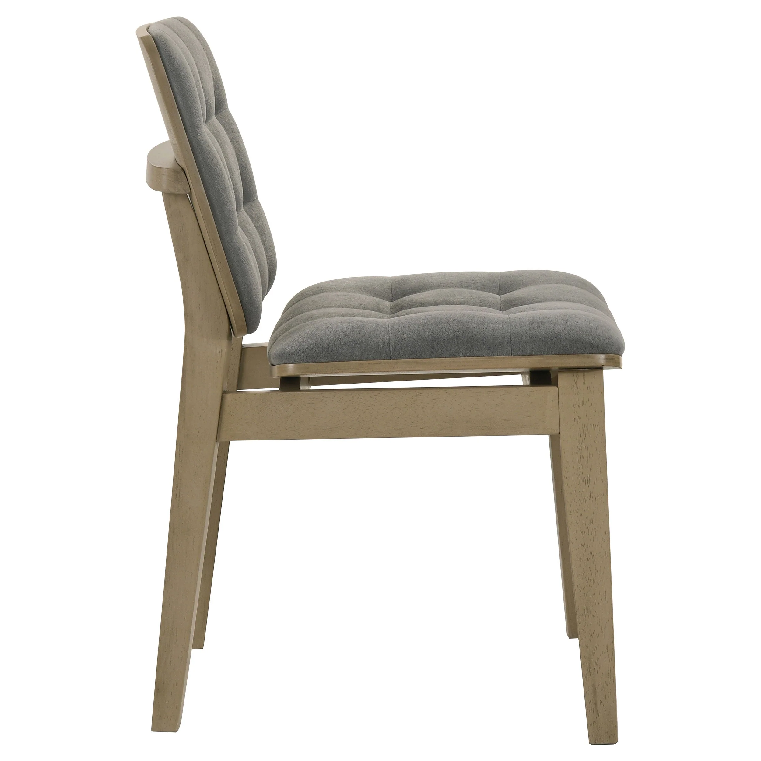 Redbridge Grey/Natural Oak Velvet Upholstered Side Chair (Set of 2) - Image 9