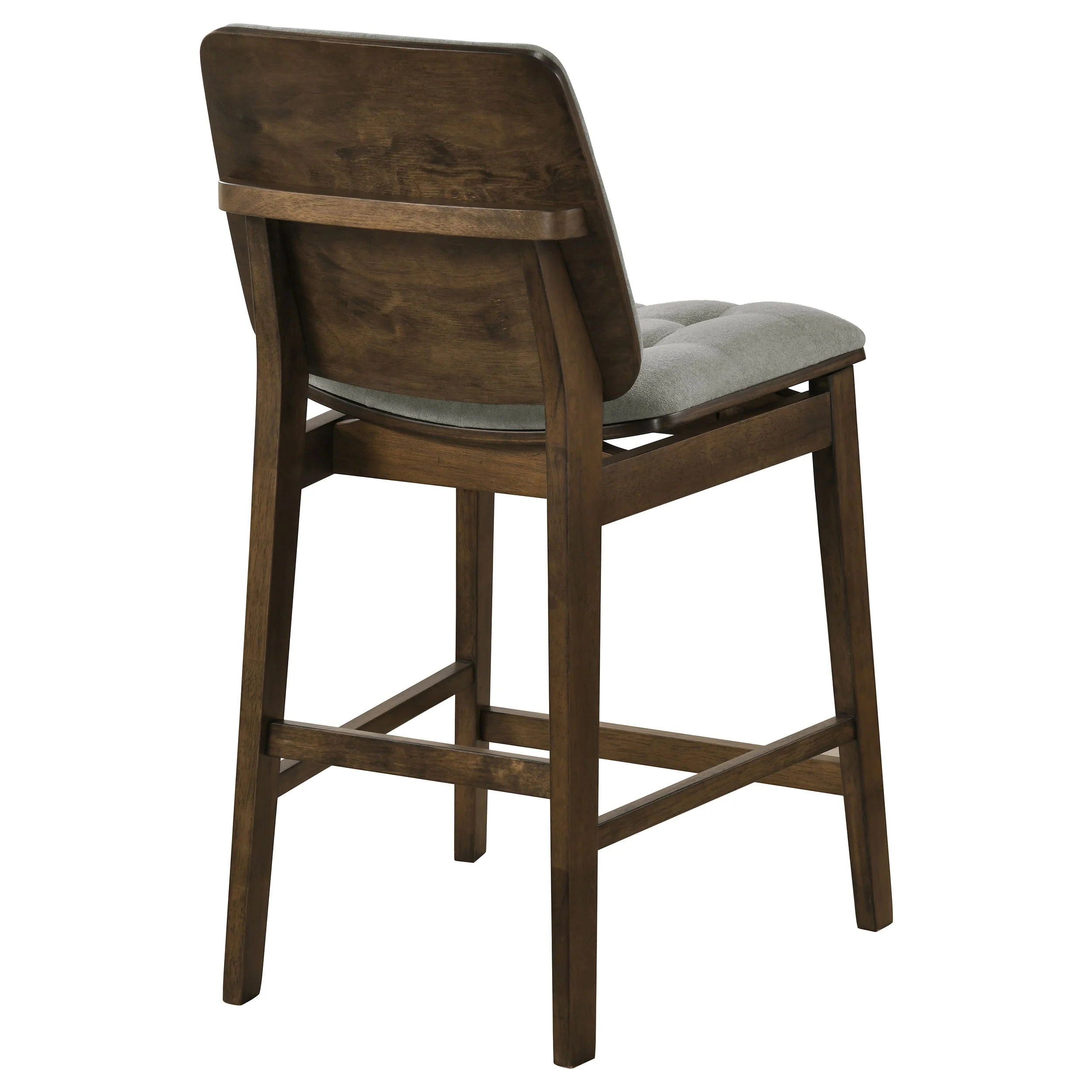 Redbridge Grey/Walnut Velvet Upholstered Counter Chair (Set of 2) - Image 7
