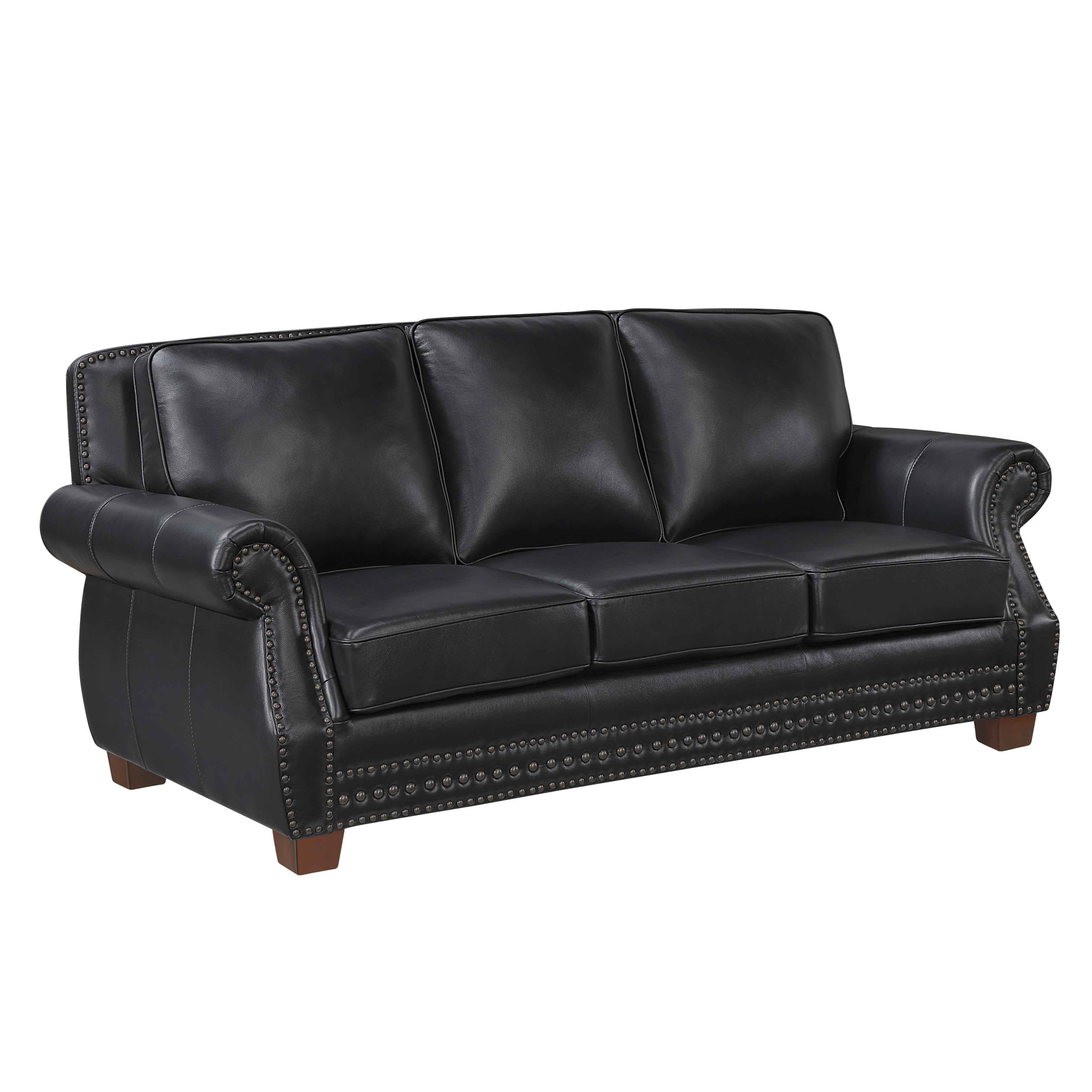 Remington Black Leather Living Room Set - Image 3