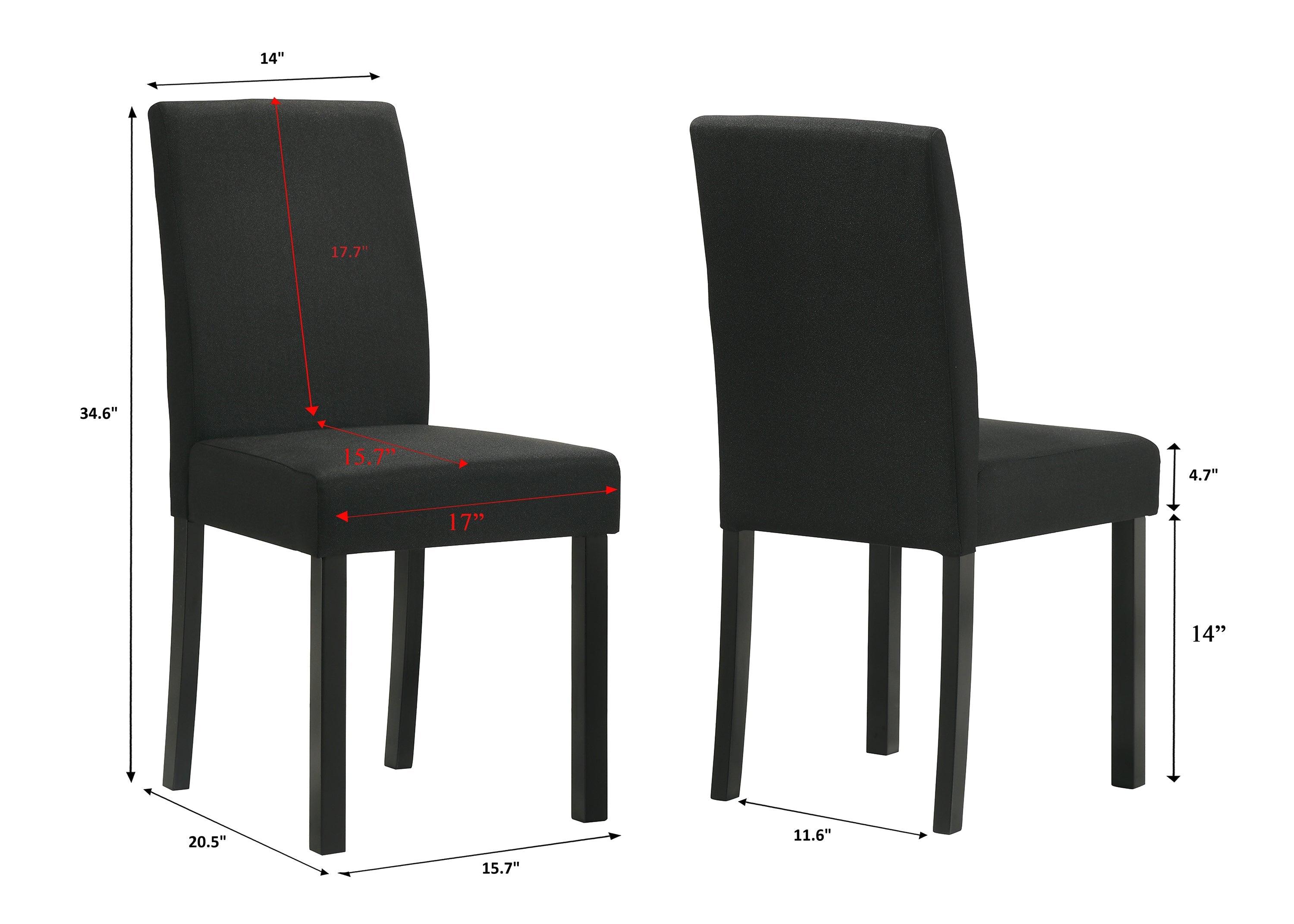 Resia Black Dining Chair, Set of 4 - Image 4