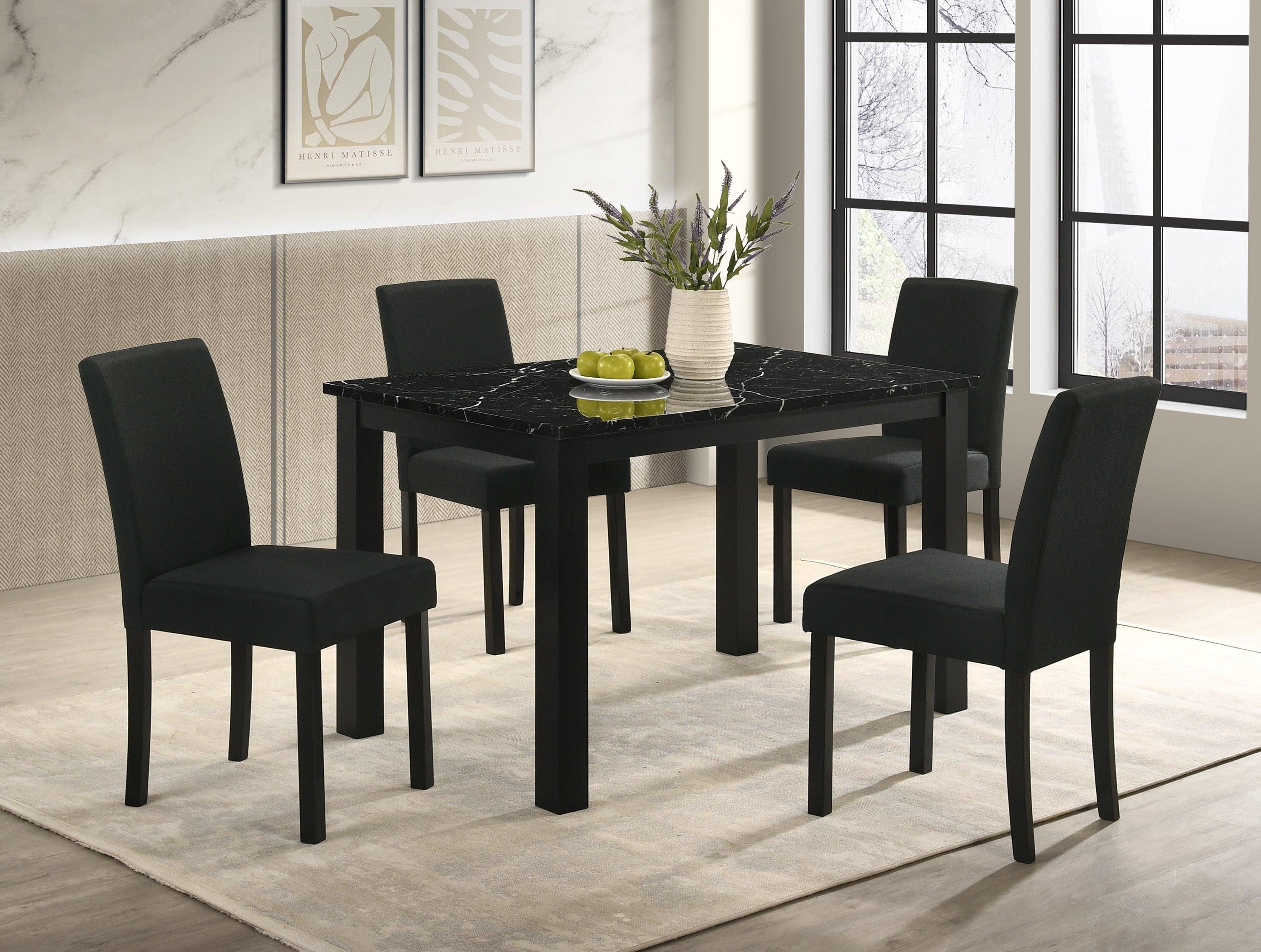 Resia Black Dining Table - Image 3