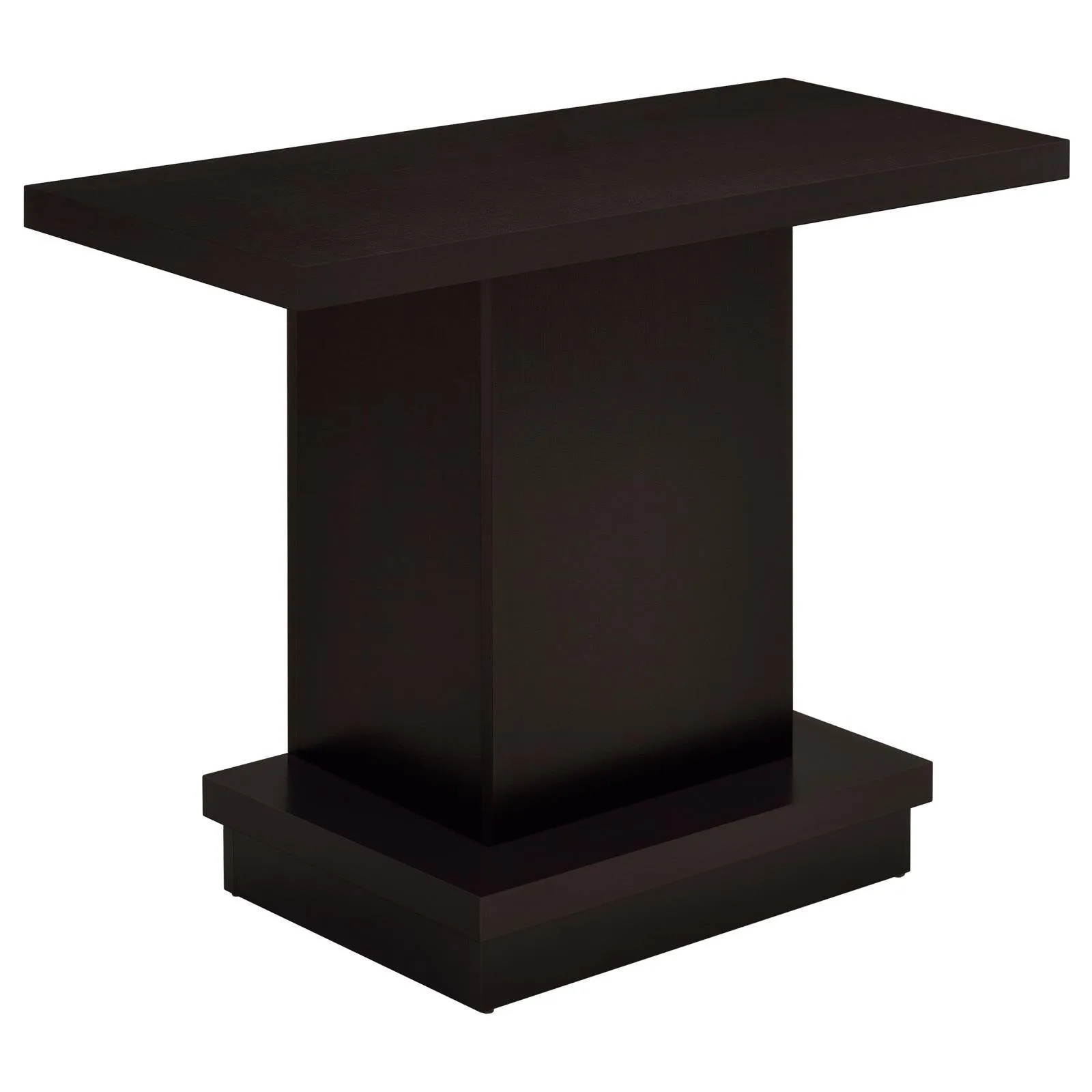 Reston Cappuccino Pedestal Sofa Table - Image 3