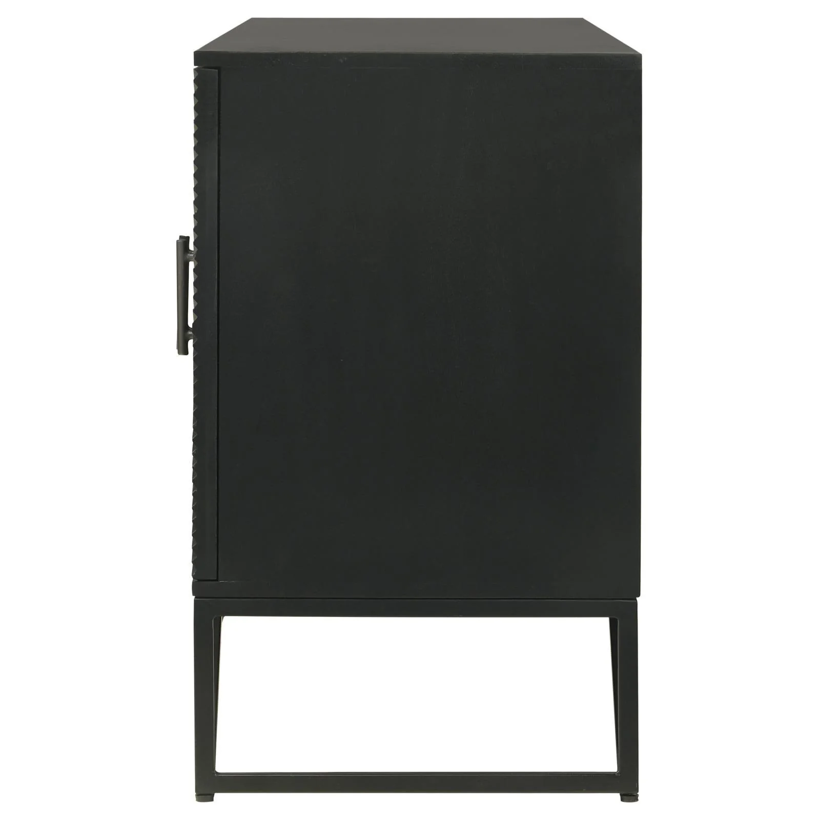 Riddell Black 4-Door Accent Cabinet - Image 6