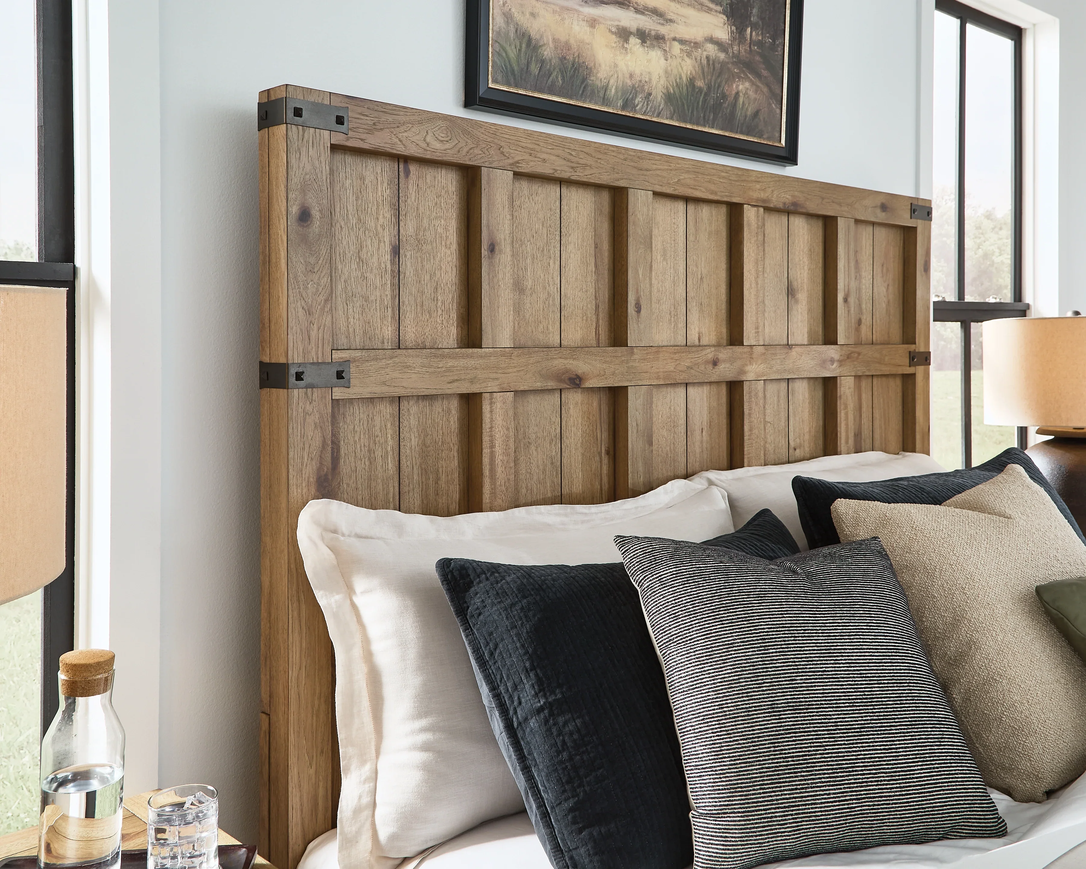 Ridgester Light Brown California King Panel Bed - Image 6