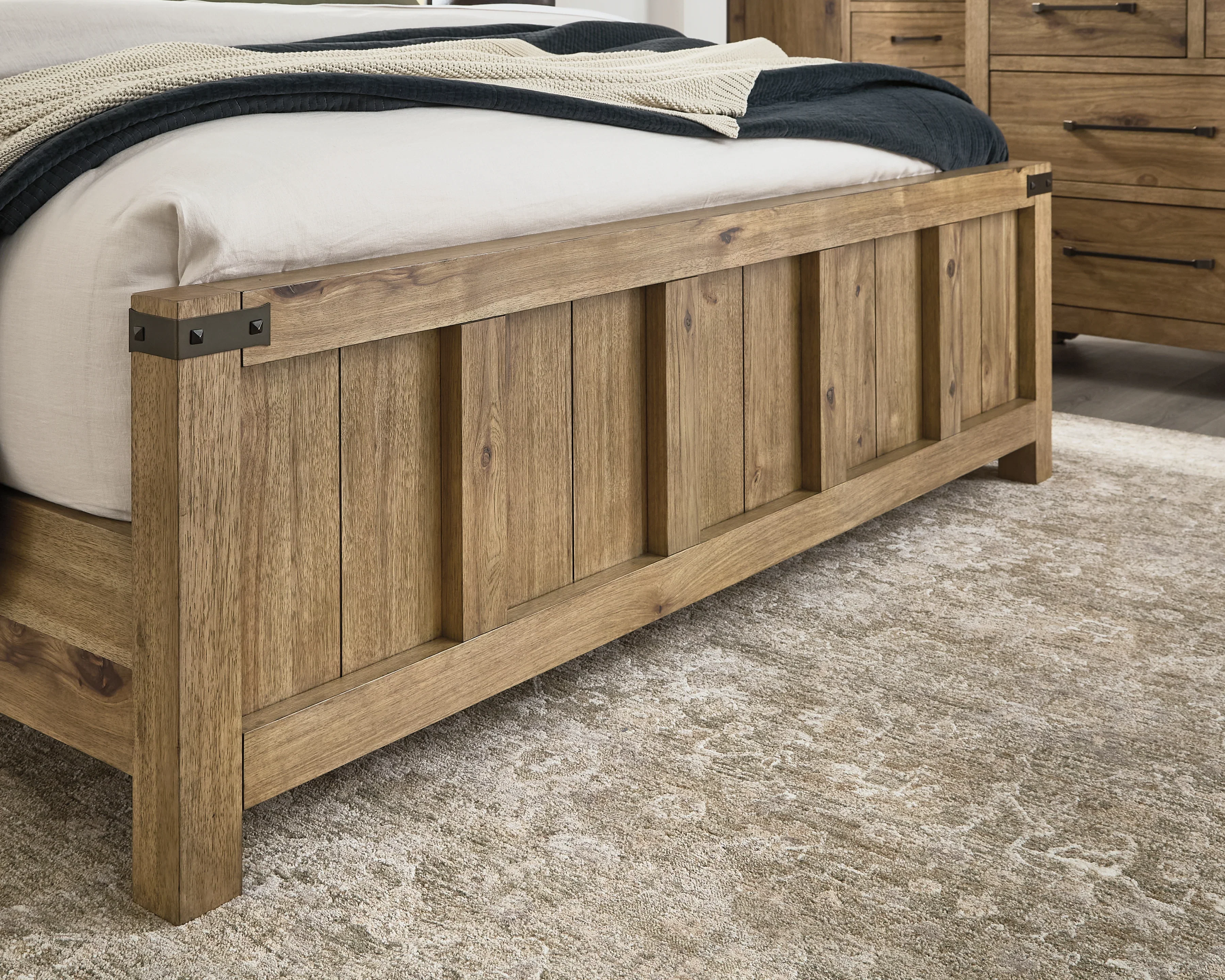 Ridgester Light Brown California King Panel Bed - Image 7