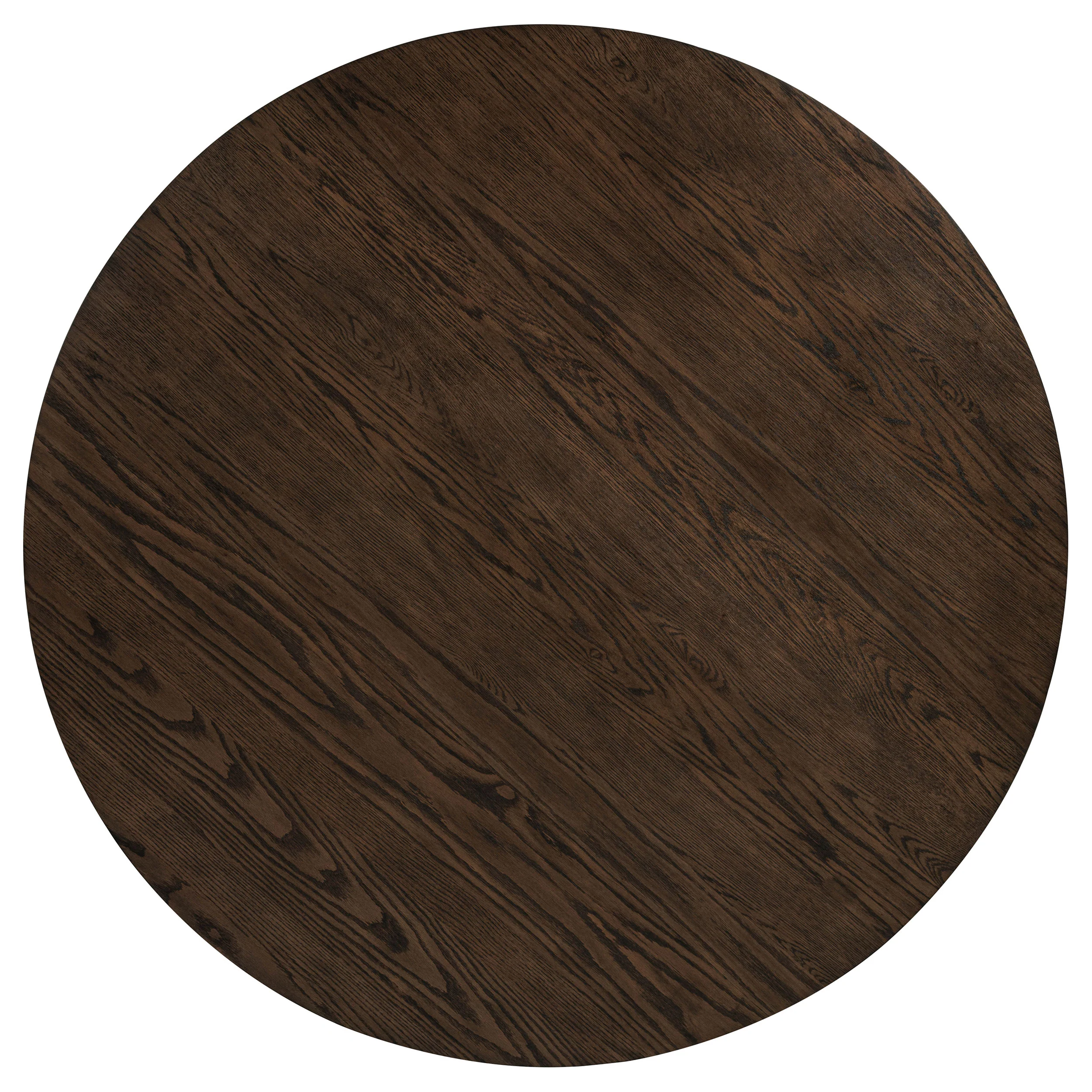 Ridgewell Dark Oak Round Pedestal Dining Table - Image 5