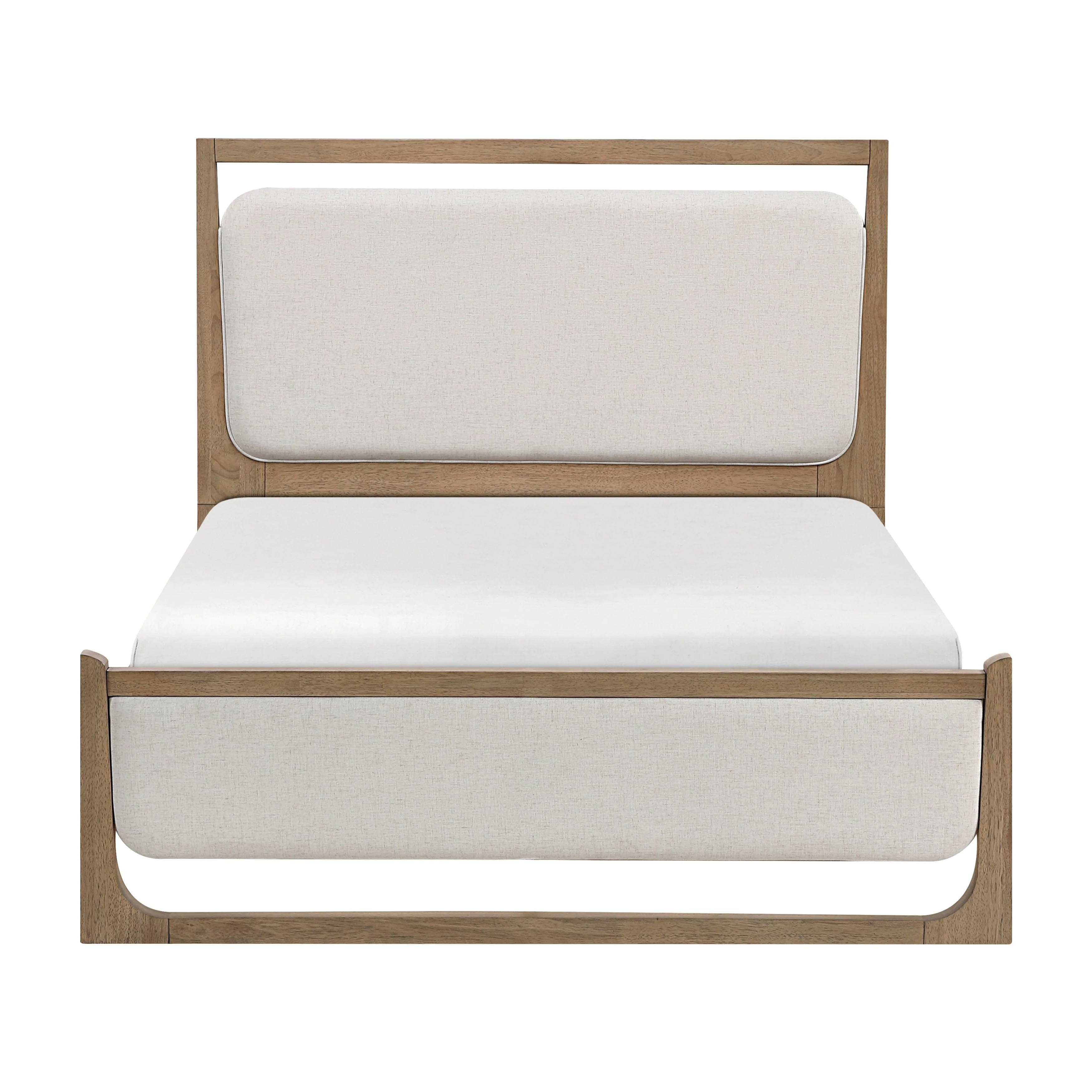 Riley Light Brown California King Upholstered Bed