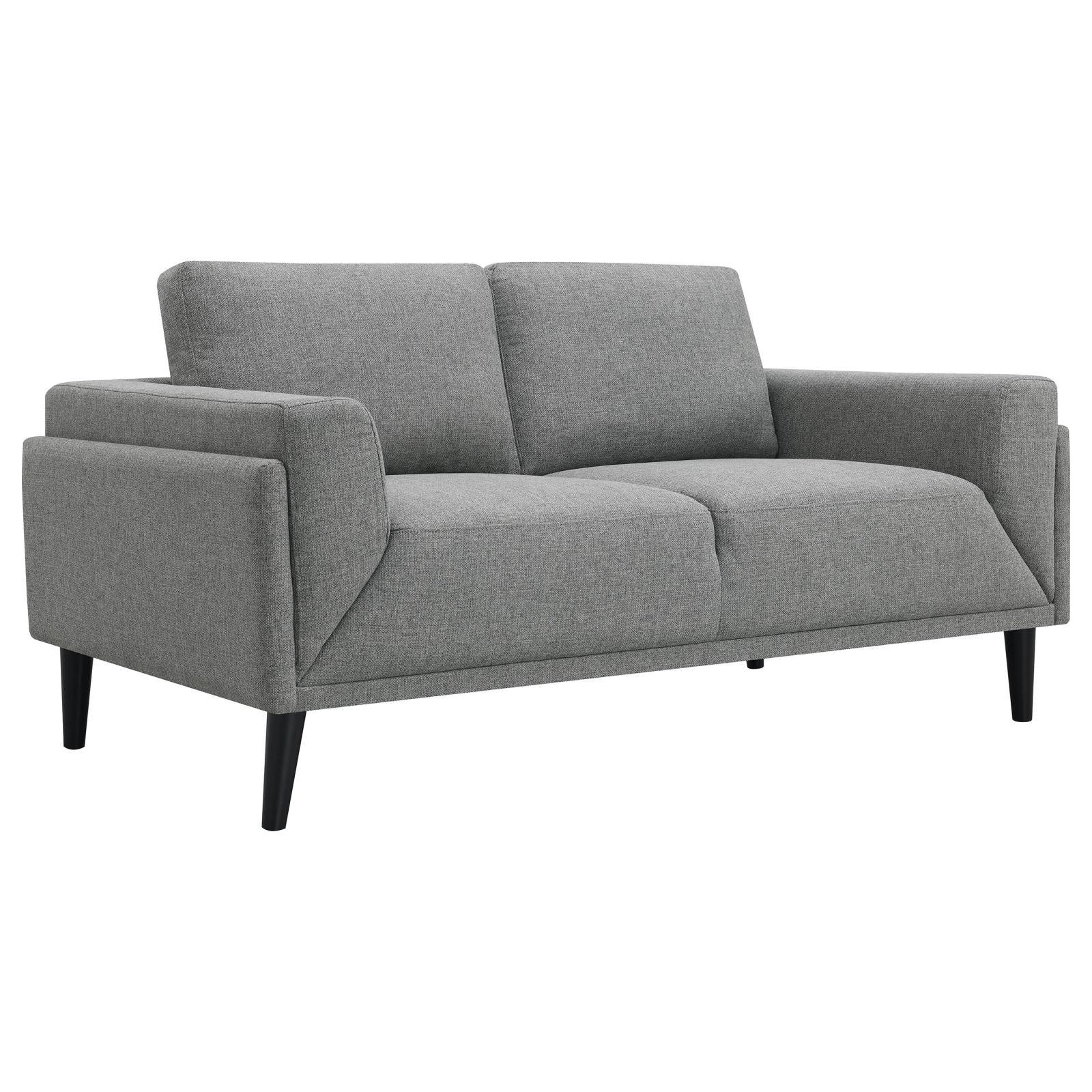 Rilynn 3-piece Upholstered Track Arm Sofa Set Grey - Image 5