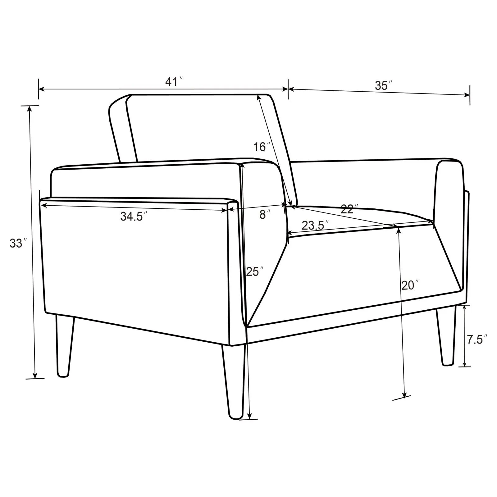 Rilynn Gray Upholstered Track Arms Living Room Set - Image 15