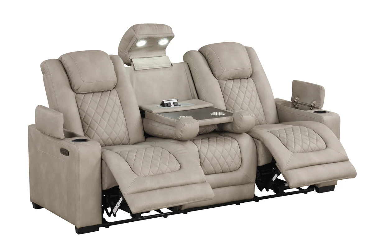 Rima Light Grey 3-Piece Power Reclining Living Room Set [Special Price] - Image 3
