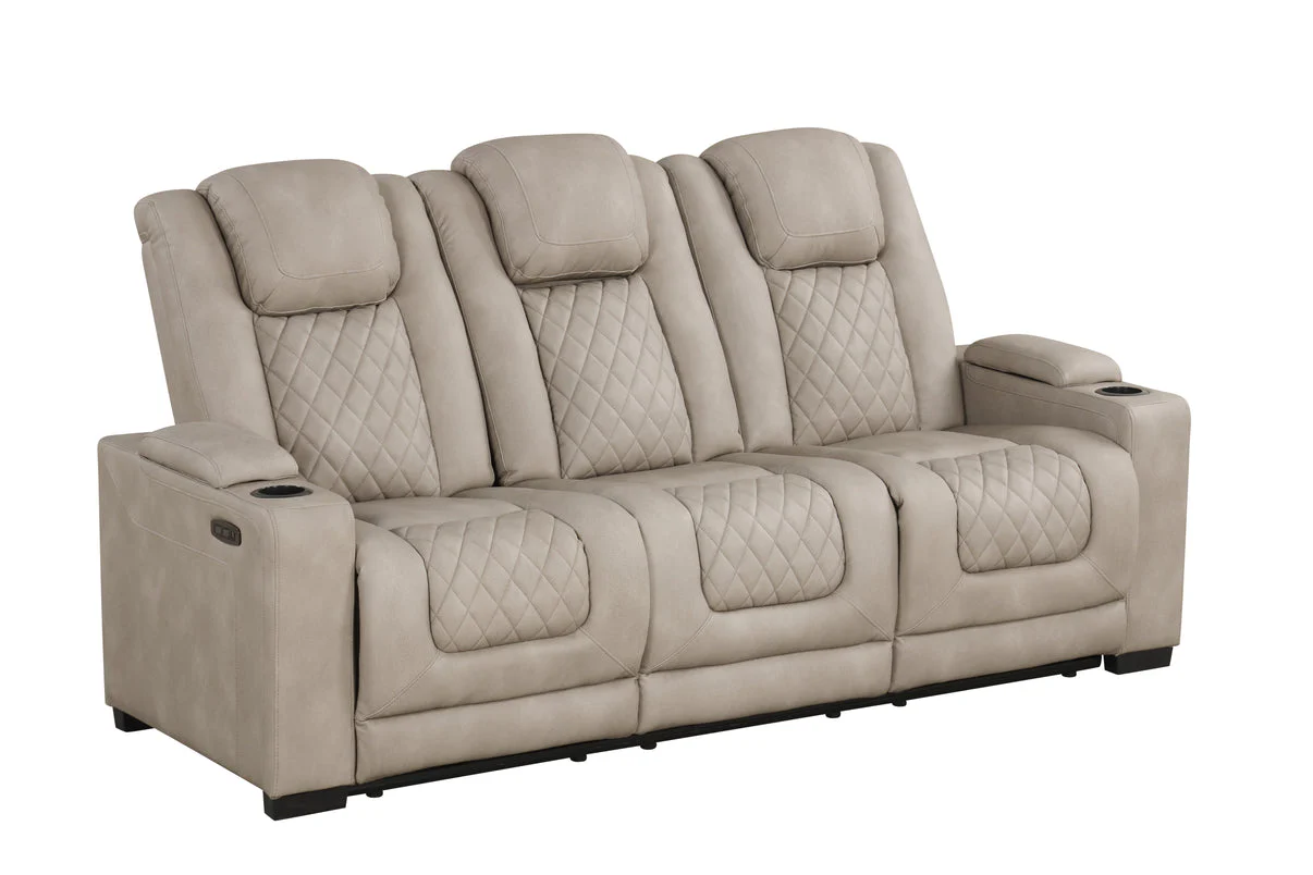 Rima Light Grey 3-Piece Power Reclining Living Room Set [Special Price] - Image 4