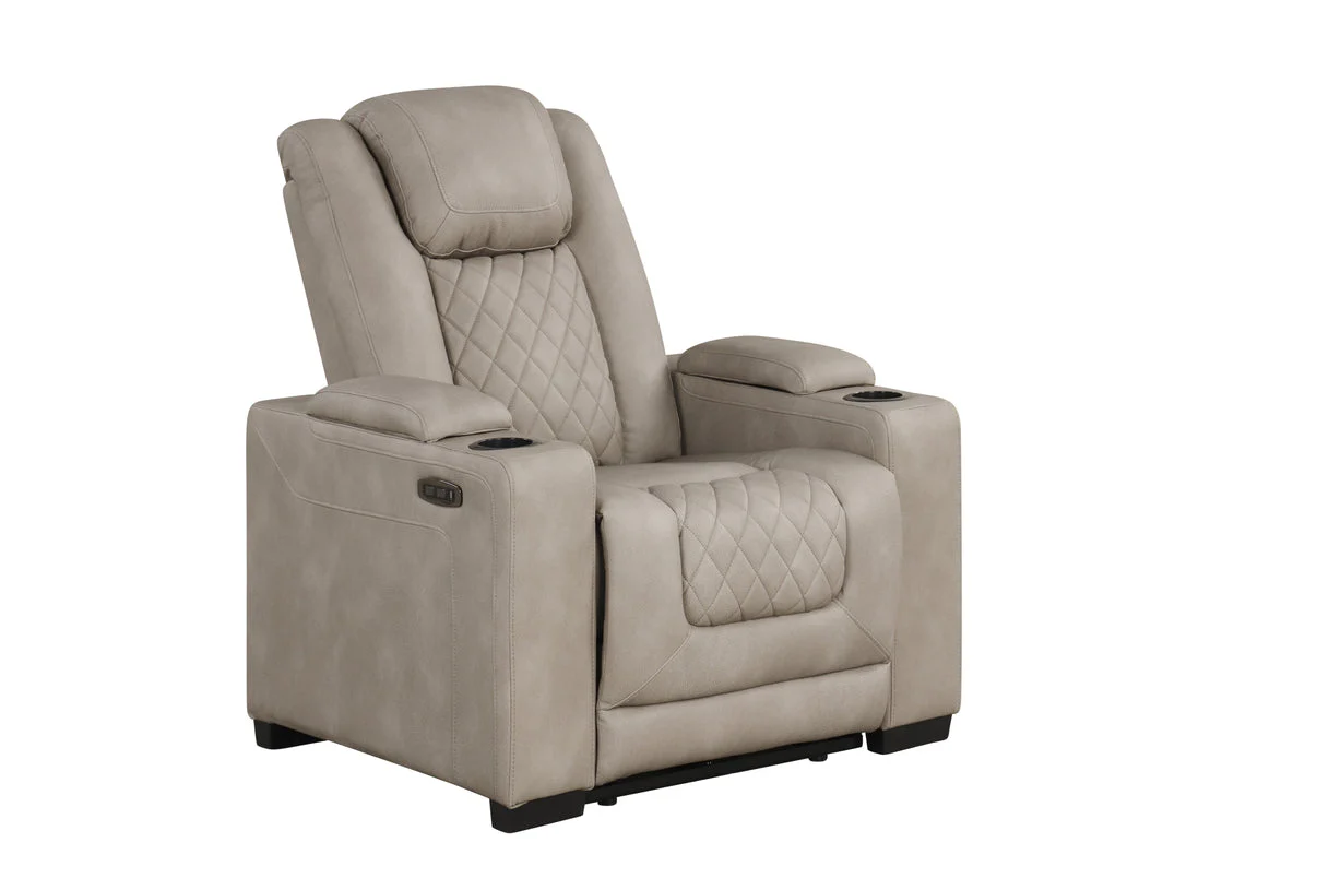Rima Light Grey 3-Piece Power Reclining Living Room Set [Special Price] - Image 8