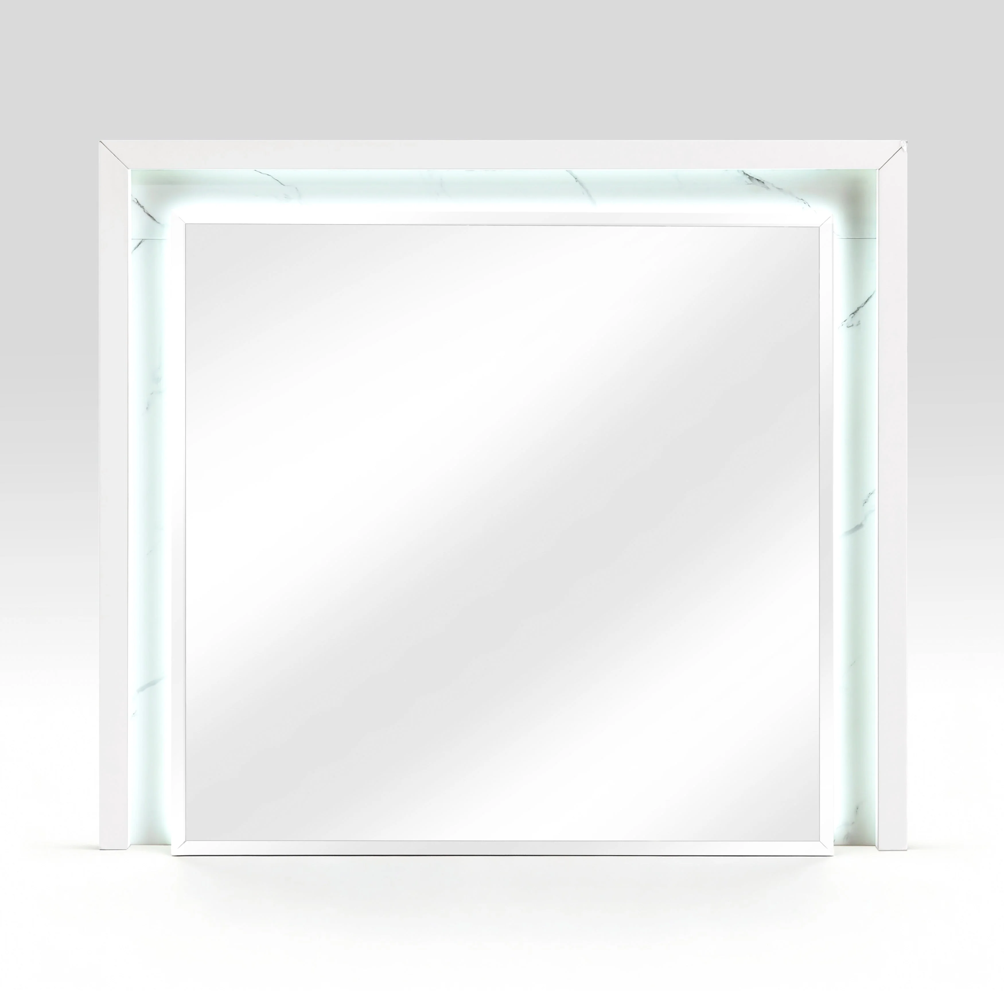Ripple White Led Panel Bedroom Set - Image 20