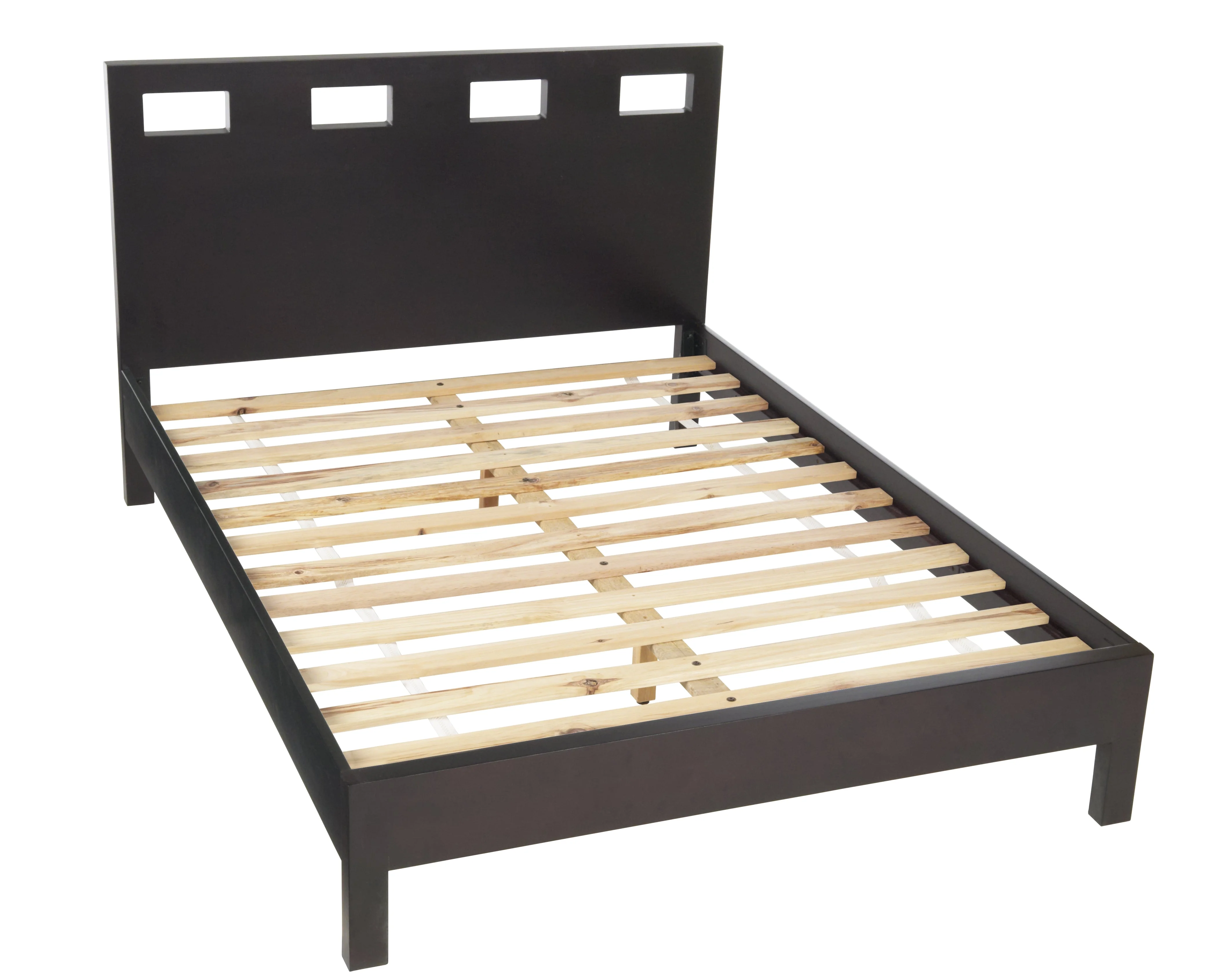 Riva Wood Queen Platform Bed in Espresso - Image 10