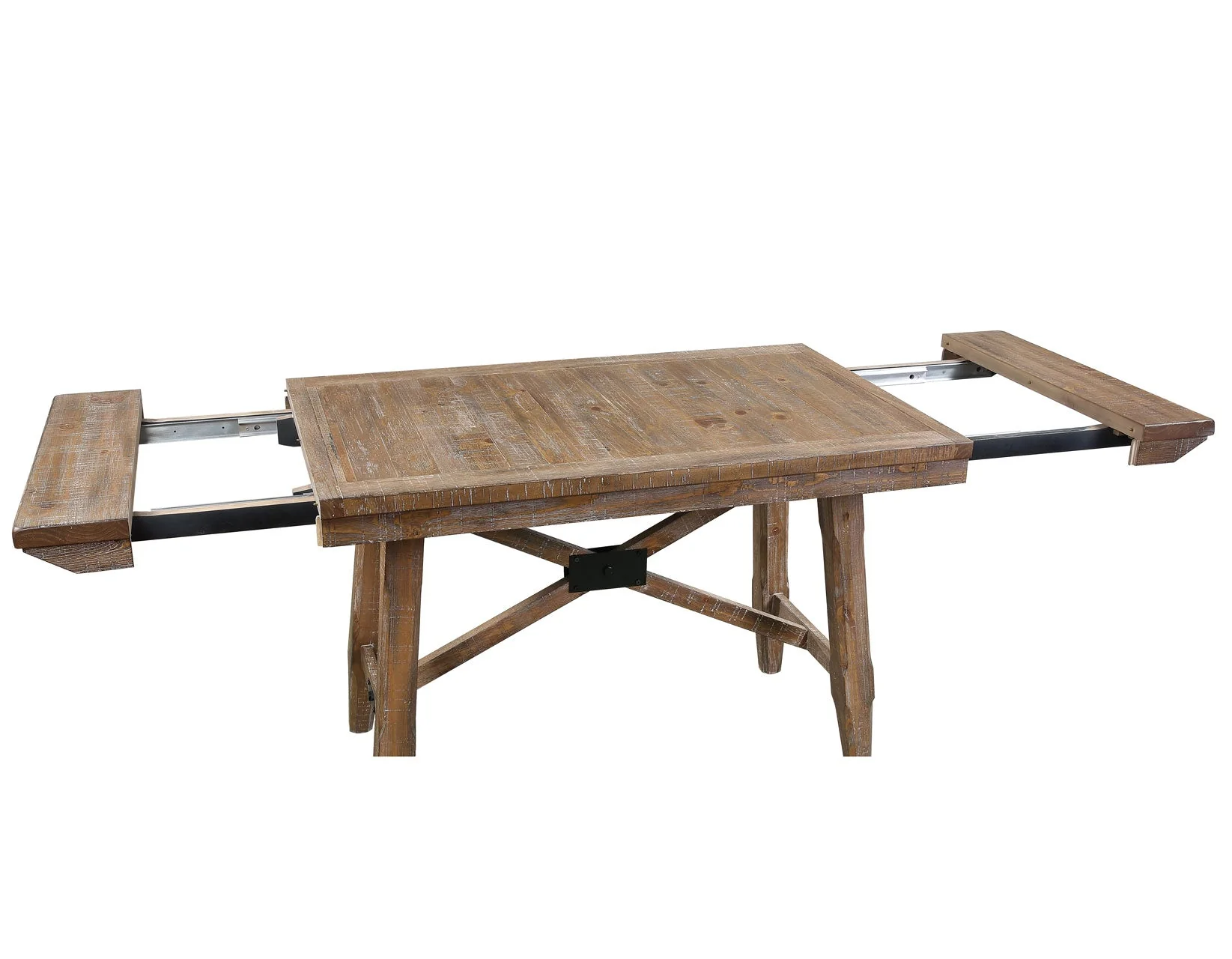 Riverdale Driftwood Trestle Dining Room Set - Image 5