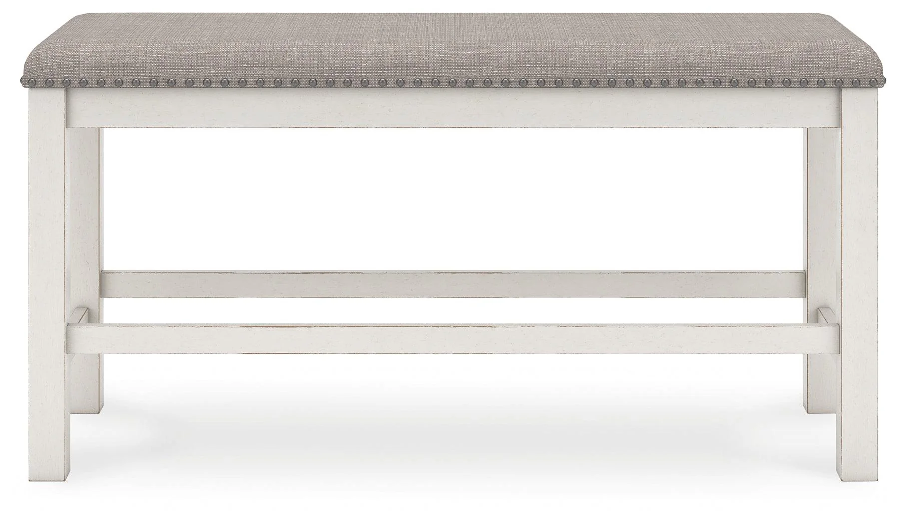 Robbinsdale Antique White 49" Counter Height Dining Bench - Image 4