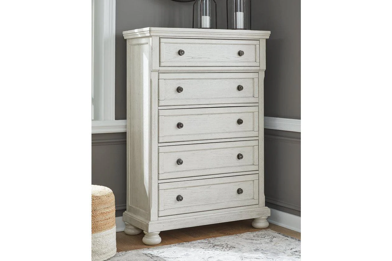 Robbinsdale Antique White Chest of Drawers - Image 8