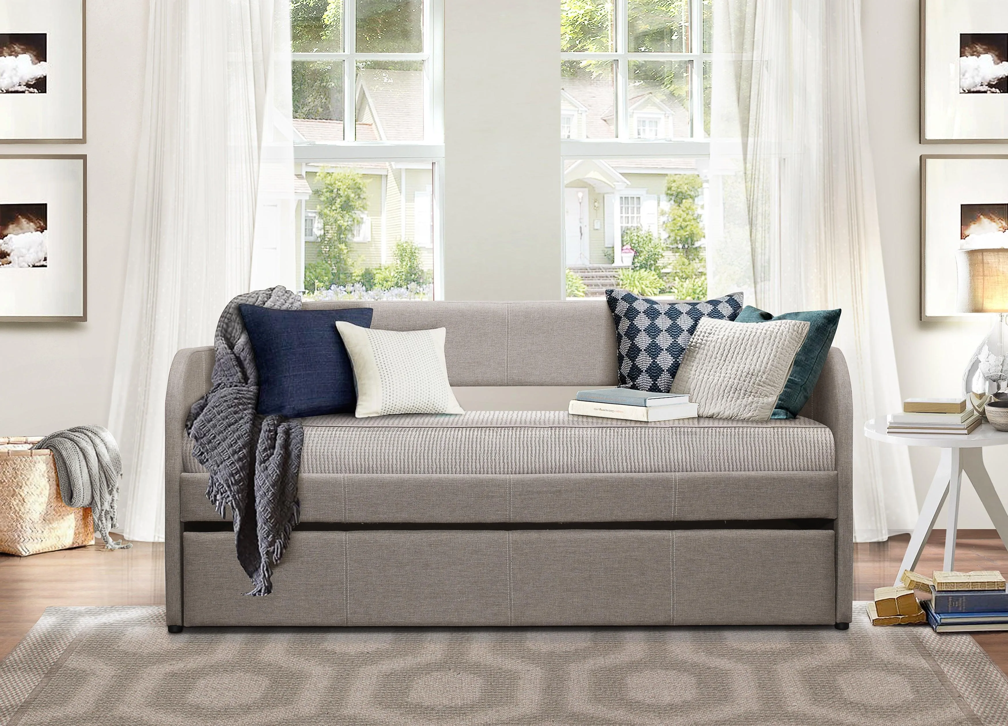 Roland Gray Daybed with Trundle - Image 3