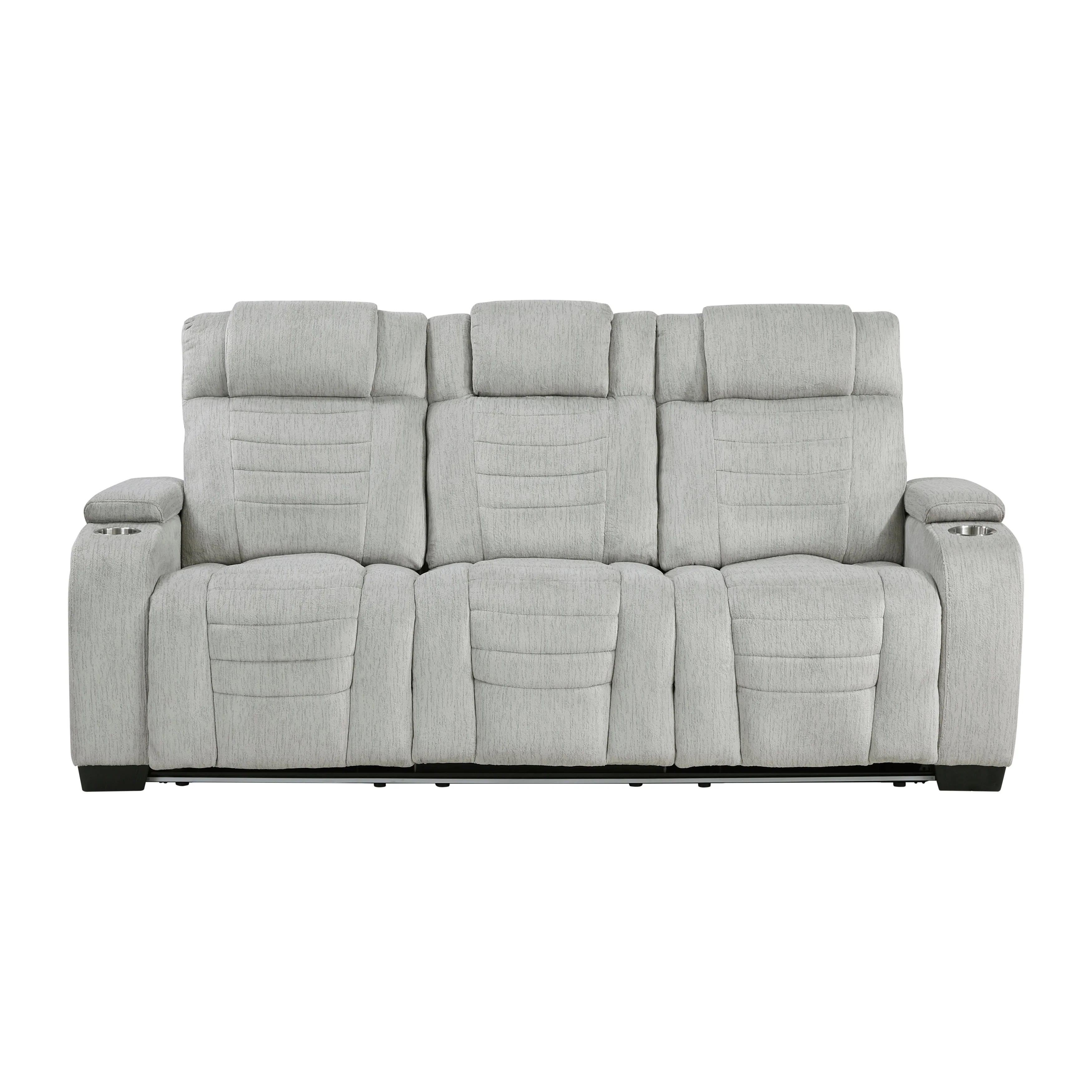 Ronan Light Gray Double Reclining Sofa - Image 28
