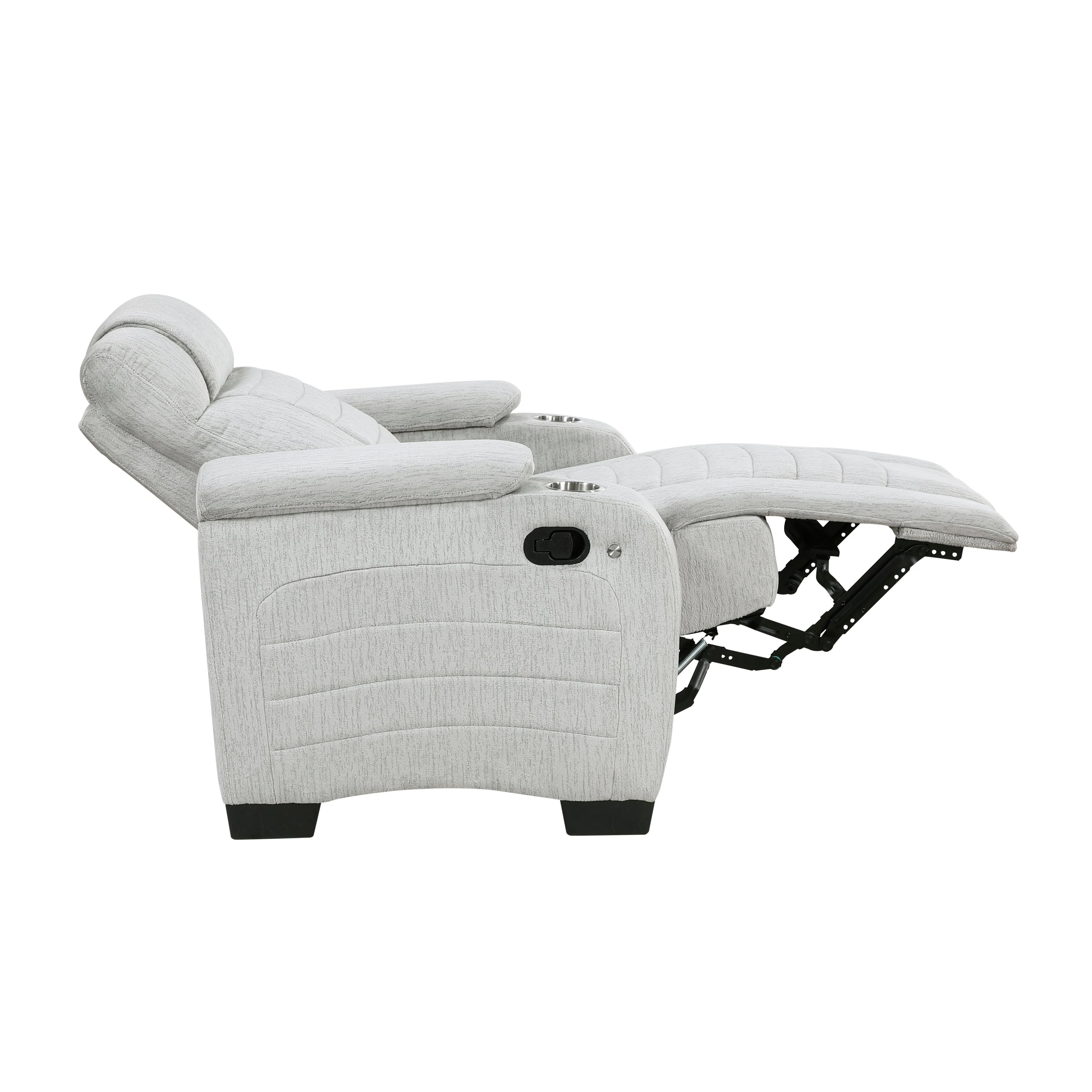 Ronan Light Gray Reclining Chair - Image 12