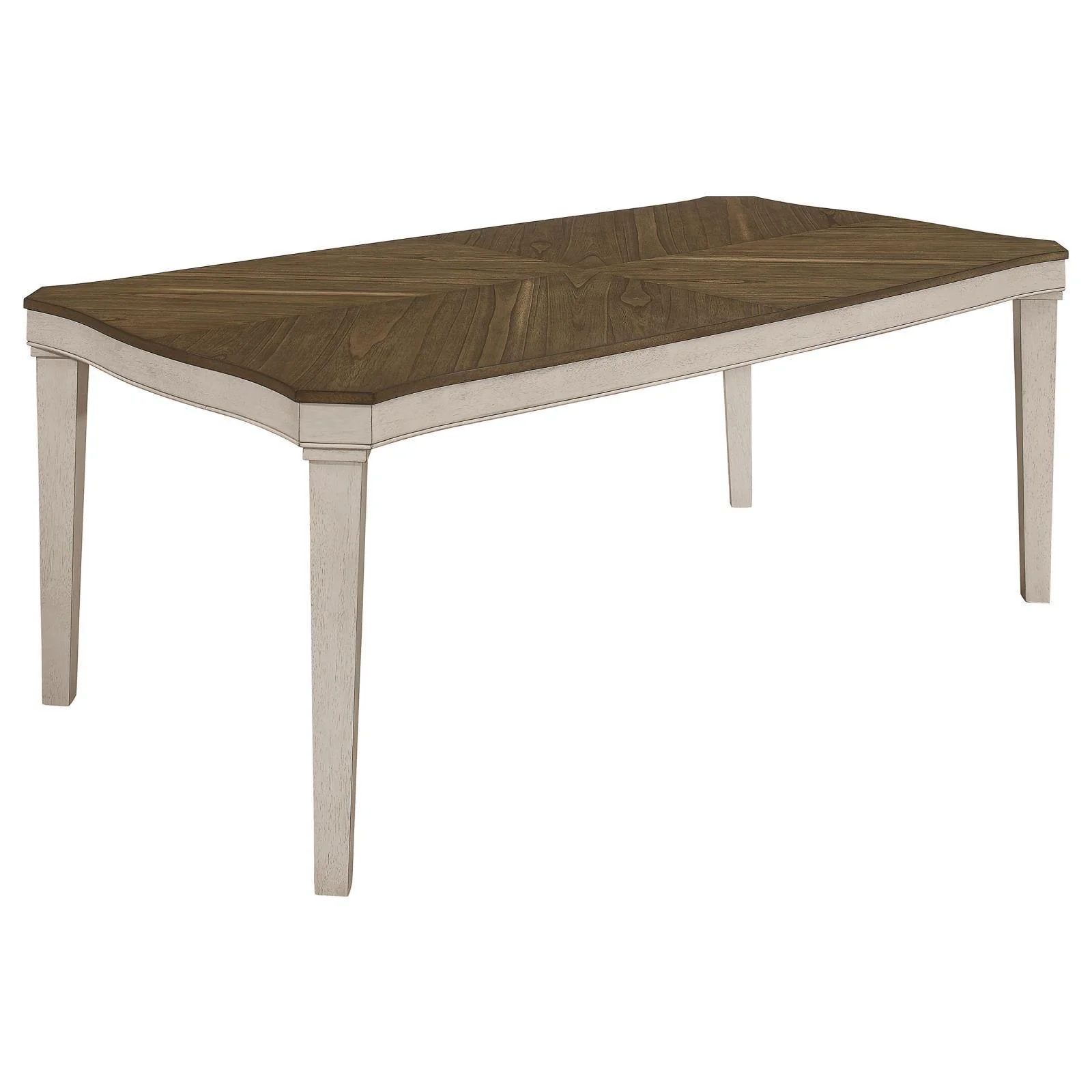 Ronnie Khaki/Rustic Cream 5-Piece Starburst Dining Set - Image 5