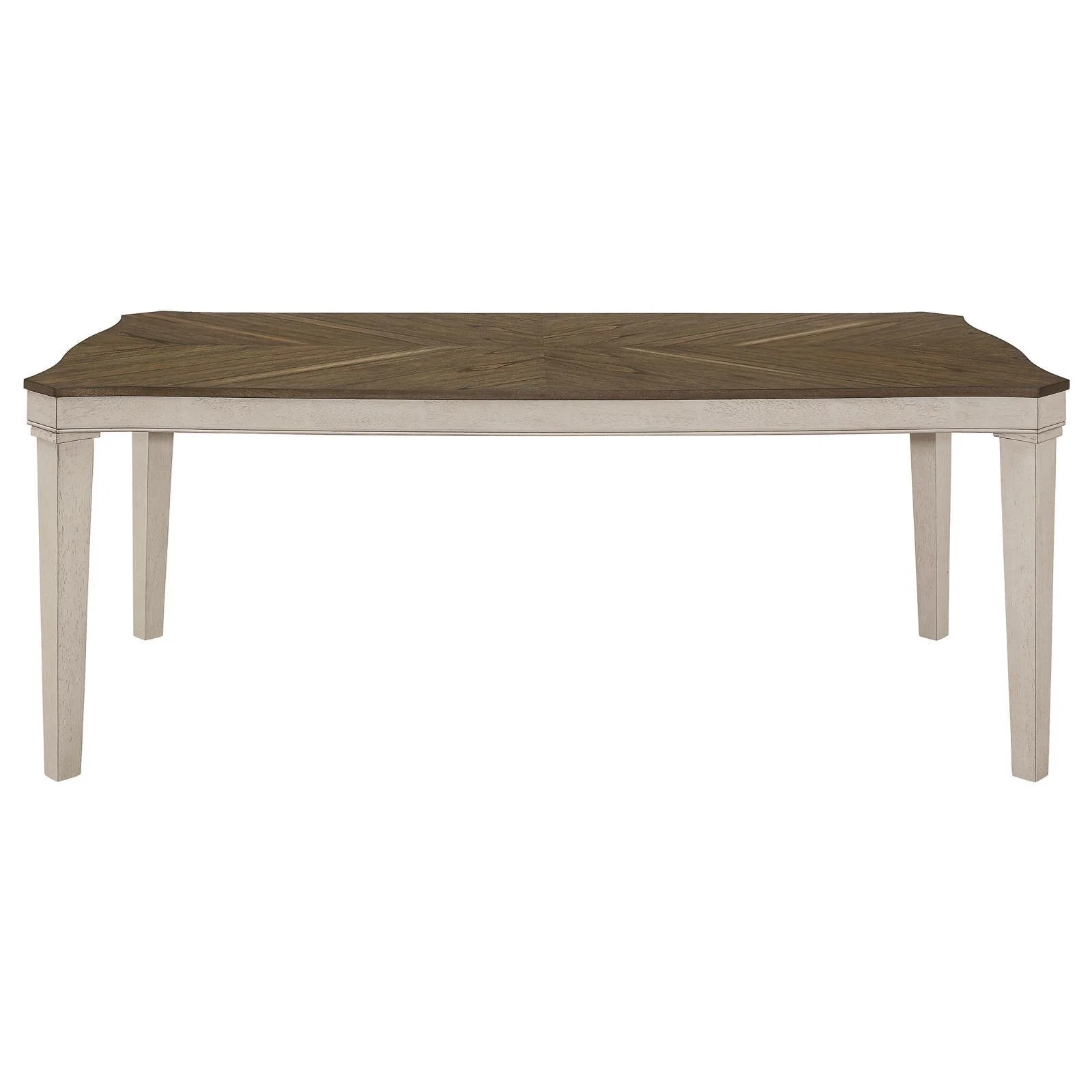 Ronnie Khaki/Rustic Cream 5-Piece Starburst Dining Set - Image 7