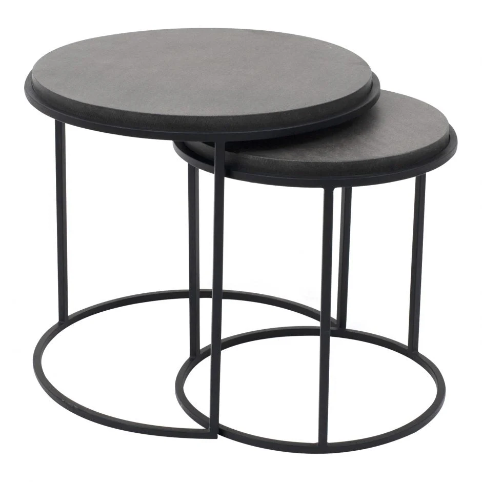 Roost Nesting Tables Black Set Of 2 - Image 2