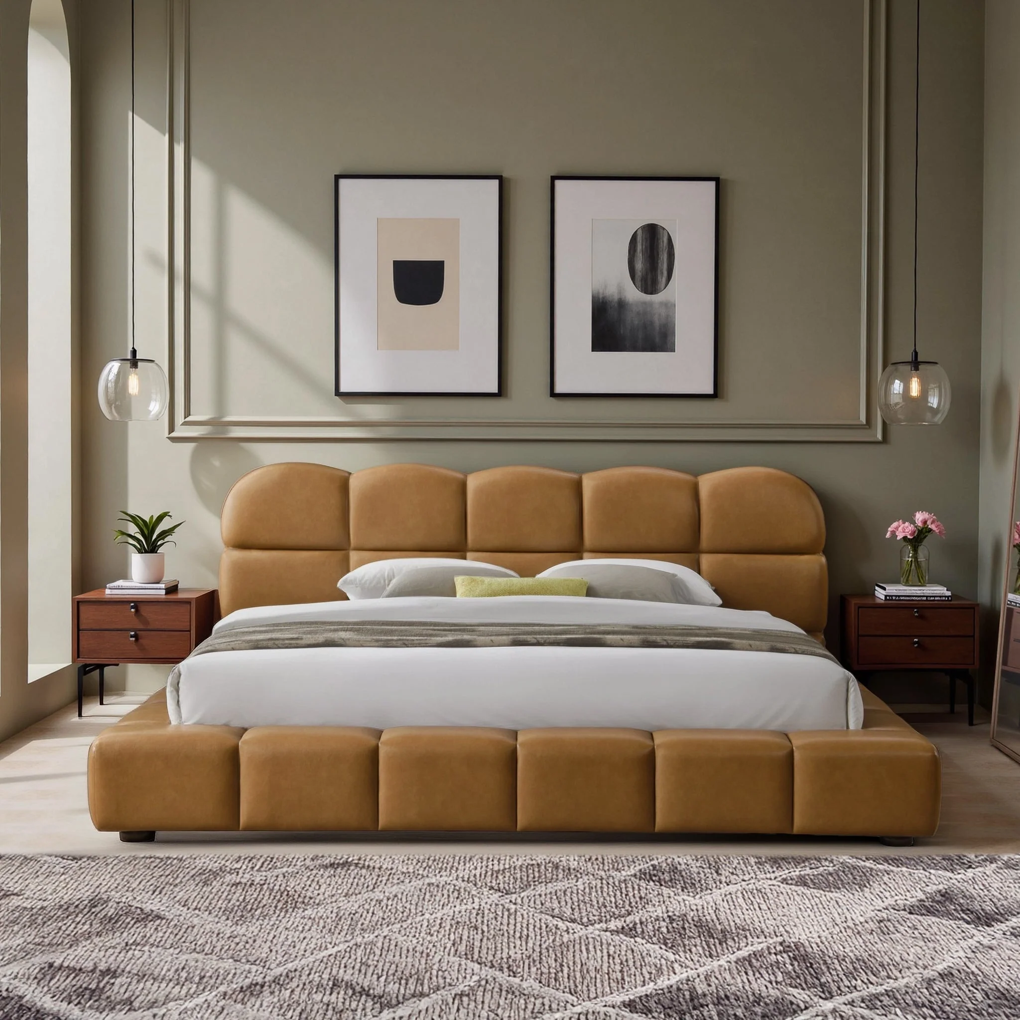 Roswell Luxurious King Size Platform Bed - Image 2