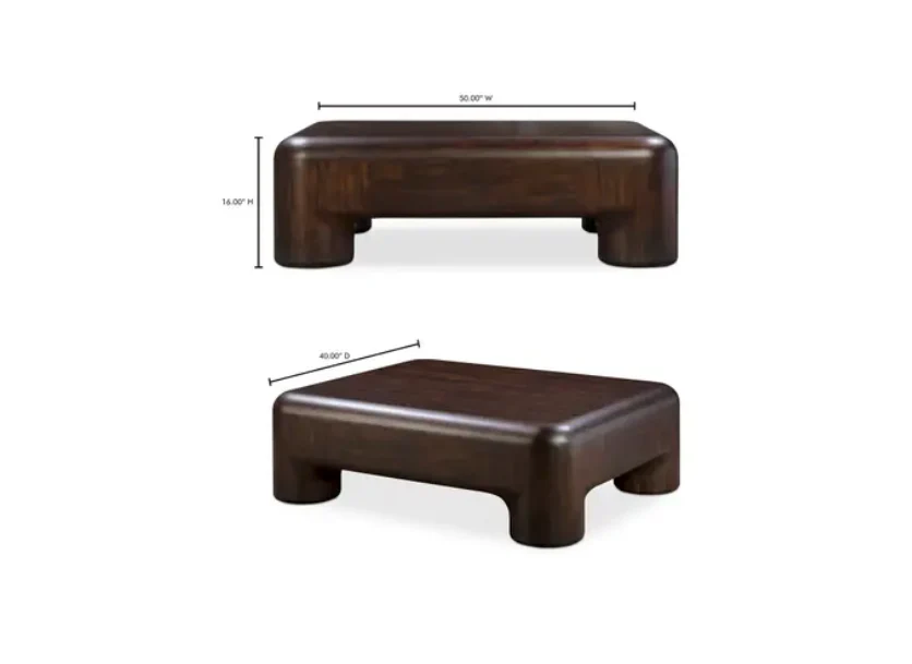 Rowan Coffee Table Dark Brown - Image 6