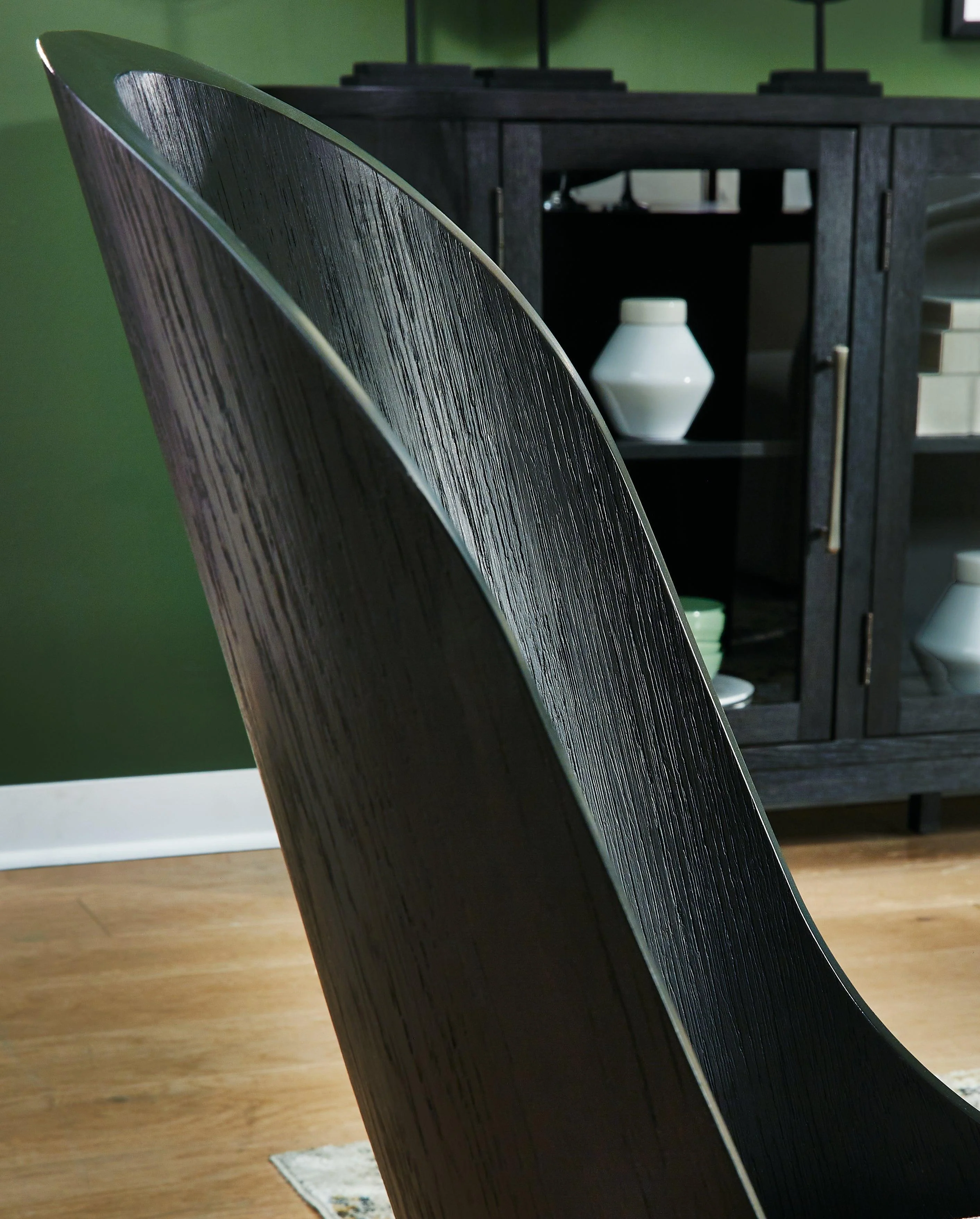 Rowanbeck Black Dining Table and 4 Chairs - Image 4