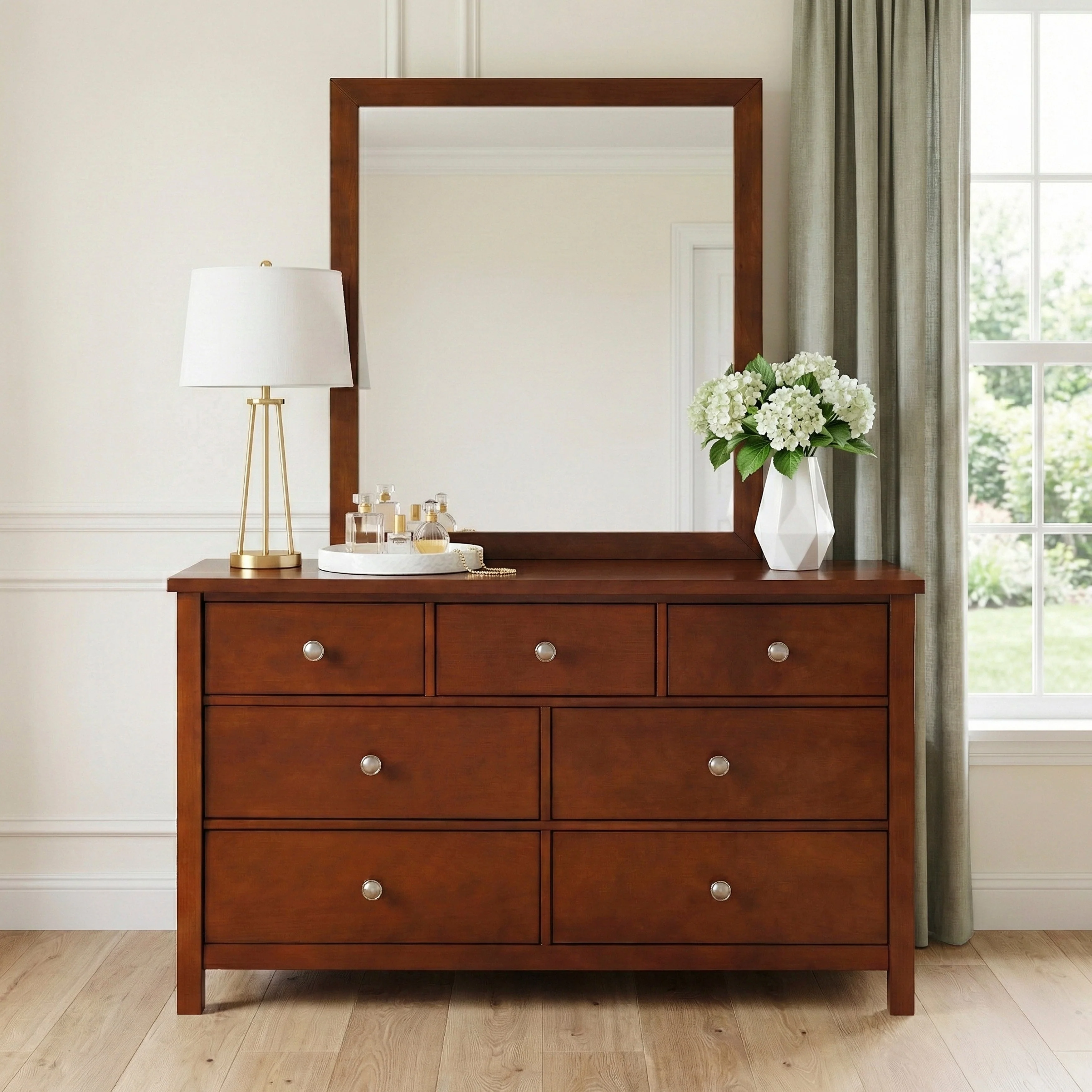 Rowe Dark Cherry Drawer Dresser - Image 17