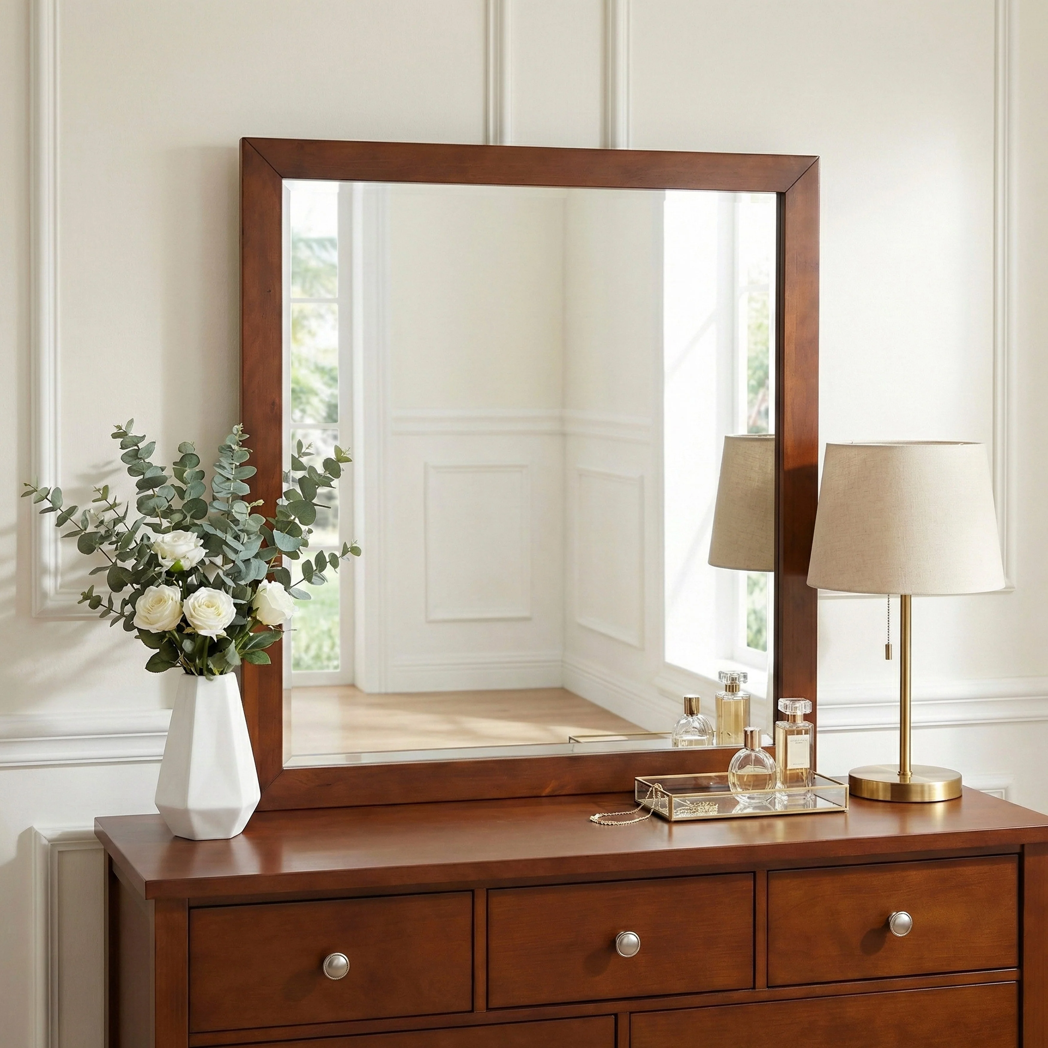 Rowe Dark Cherry Mirror - Image 13