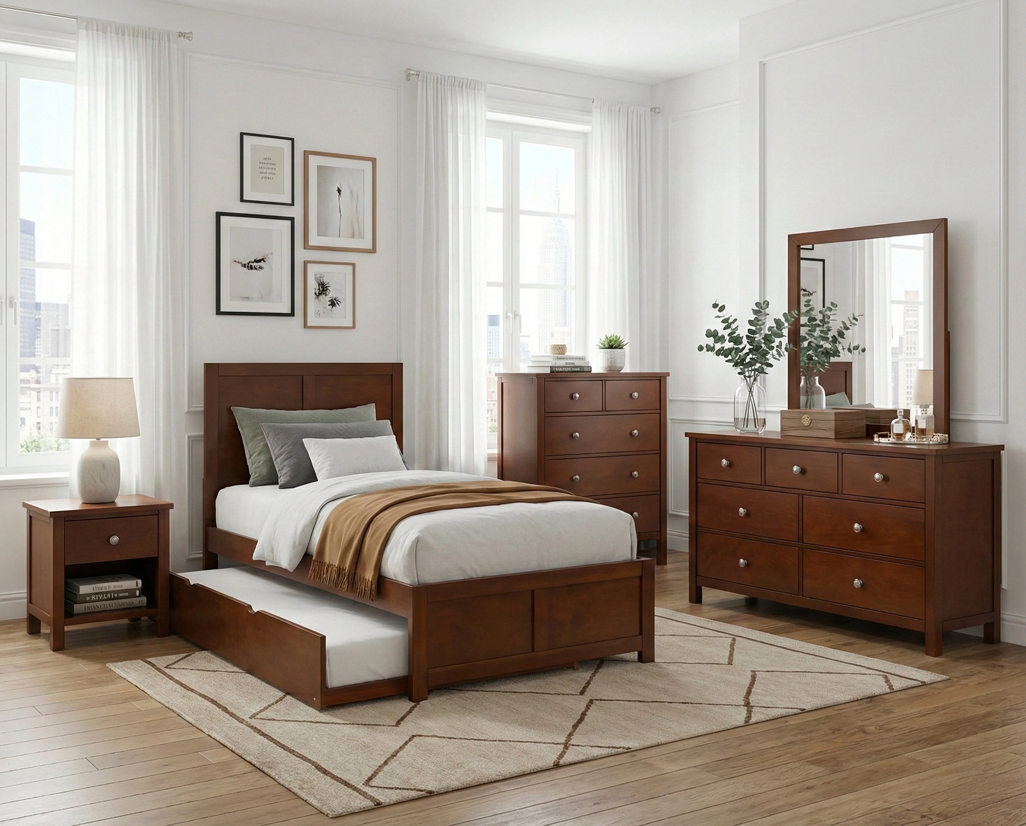 Rowe Dark Cherry Mirror - Image 17