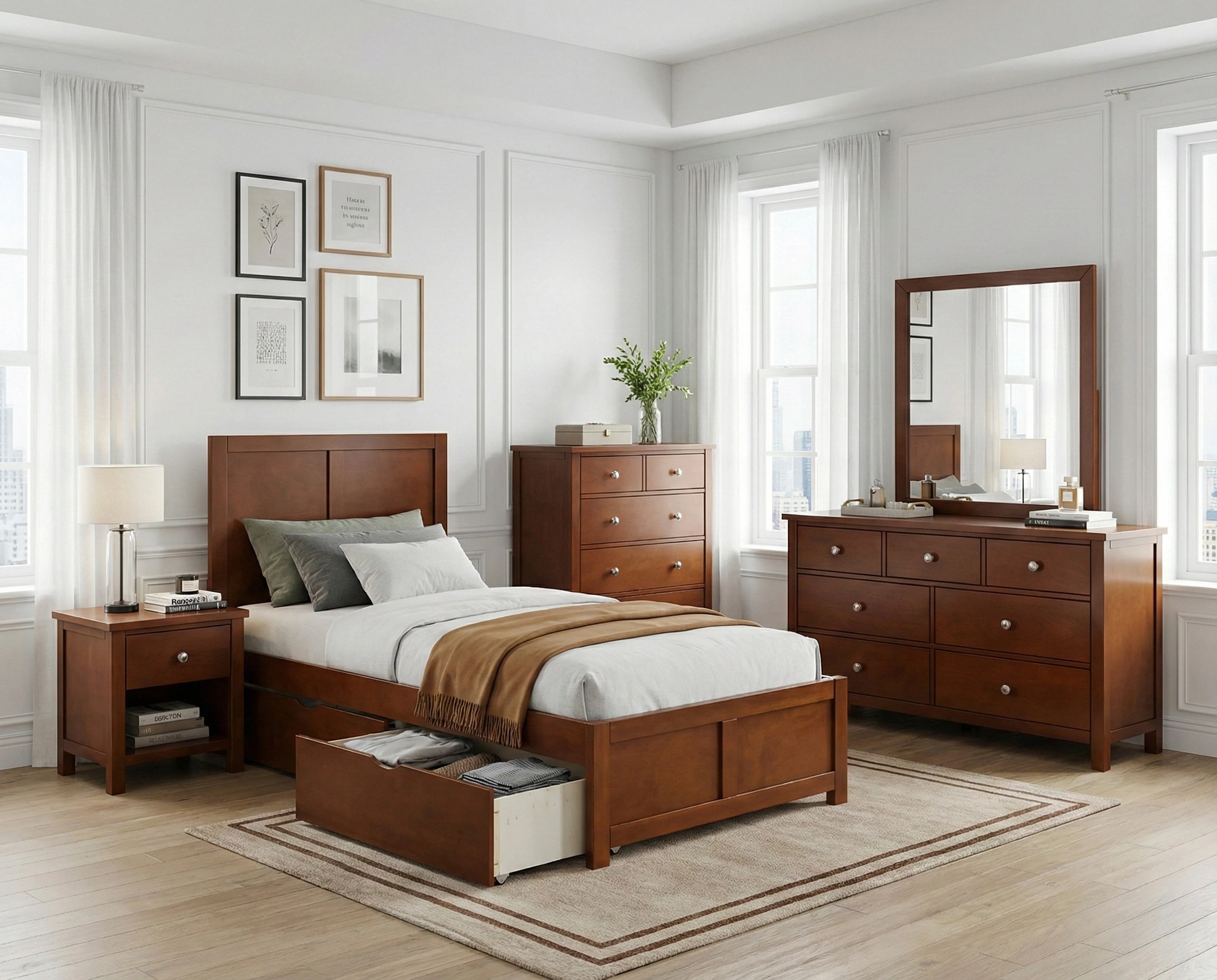 Rowe Dark Cherry Mirror - Image 18
