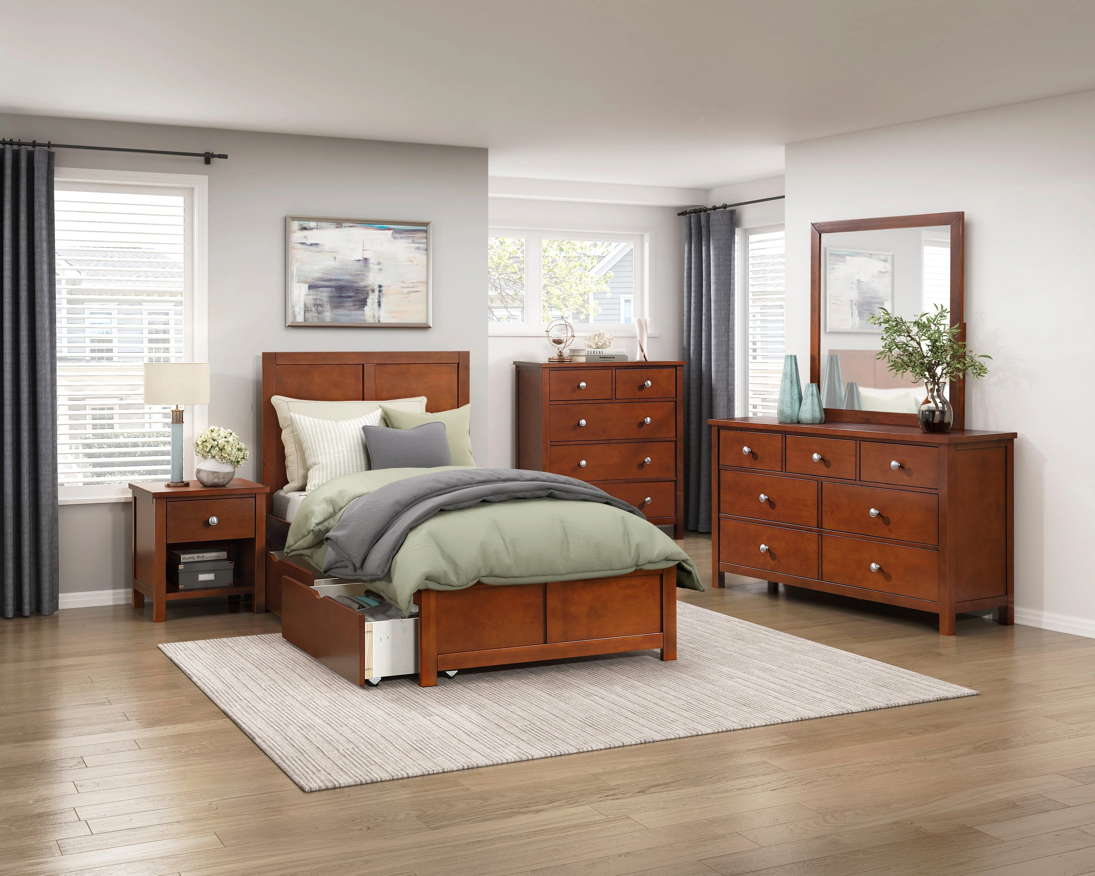 Rowe Dark Cherry Mirror - Image 5
