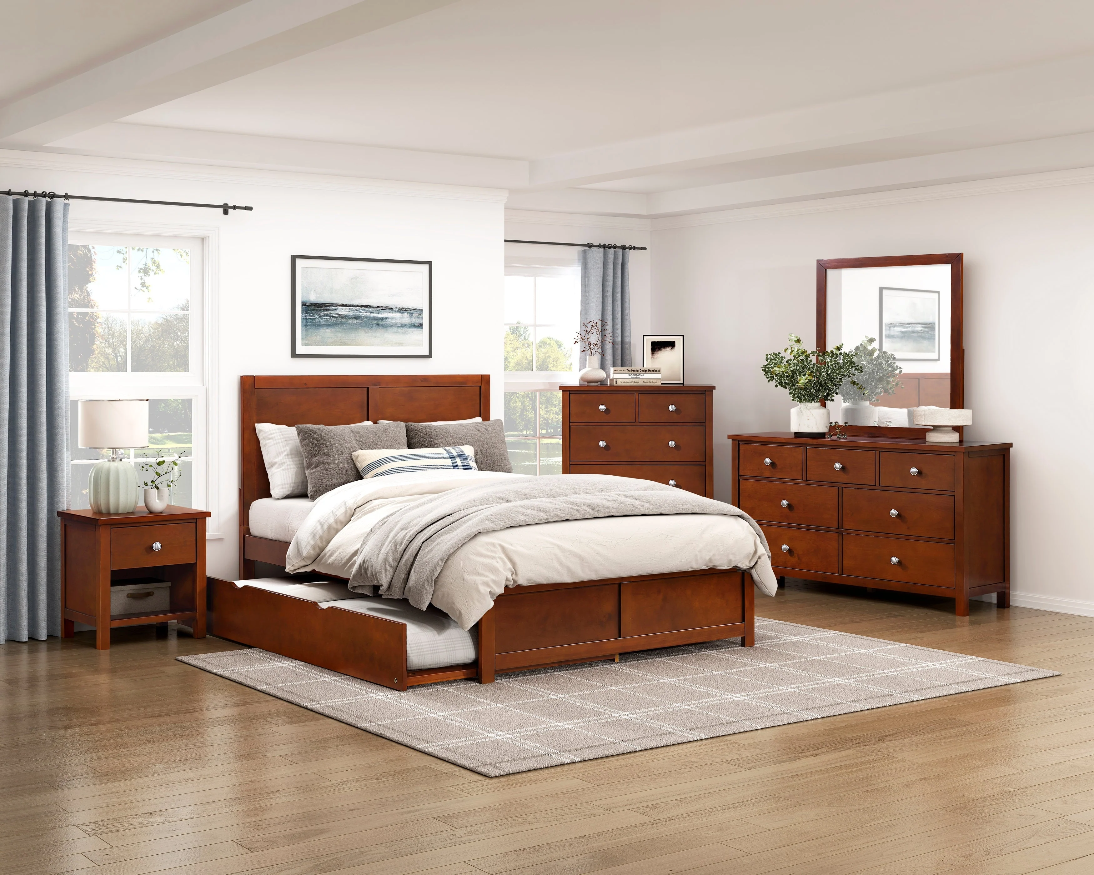 Rowe Dark Cherry Mirror - Image 7