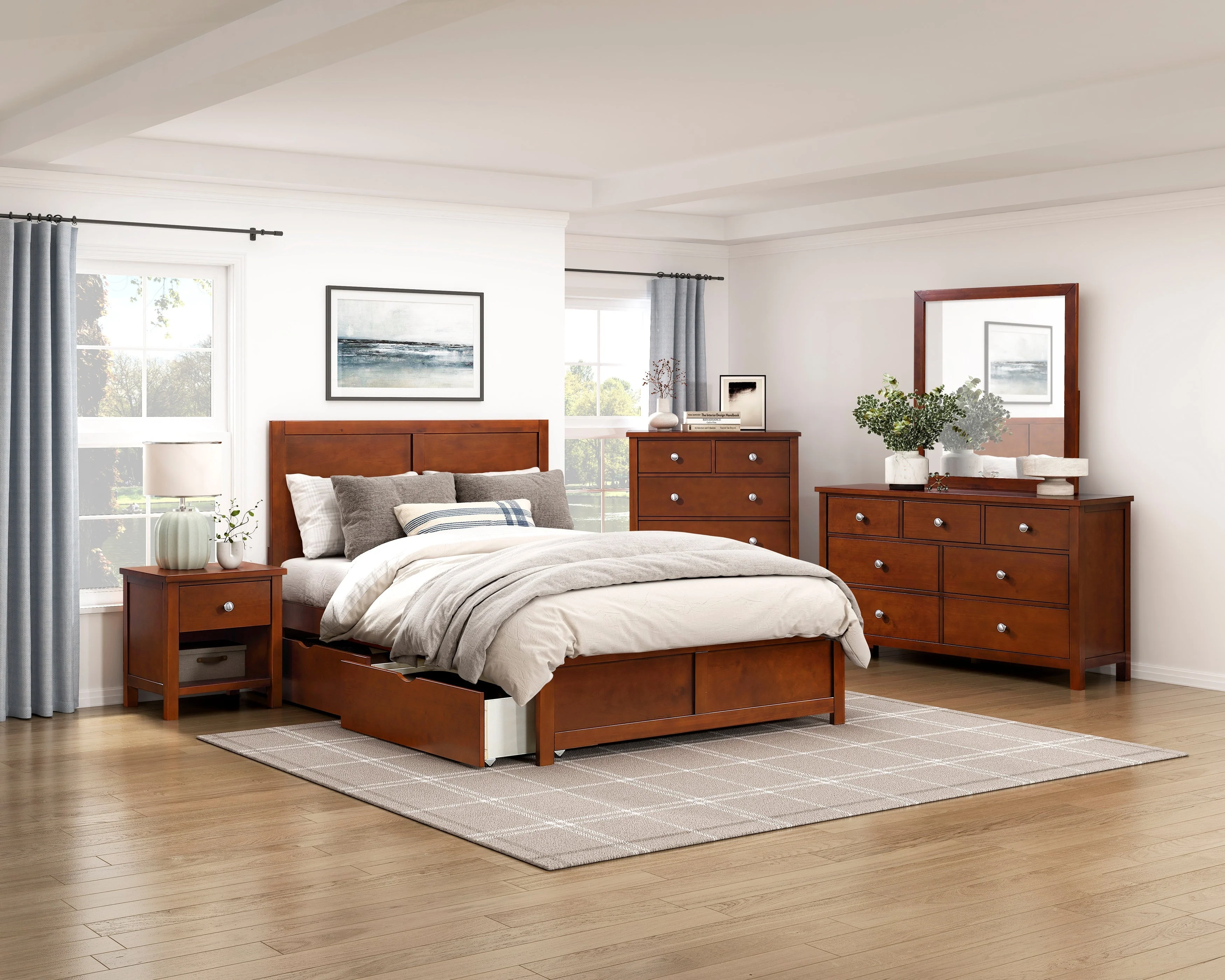 Rowe Dark Cherry Mirror - Image 8