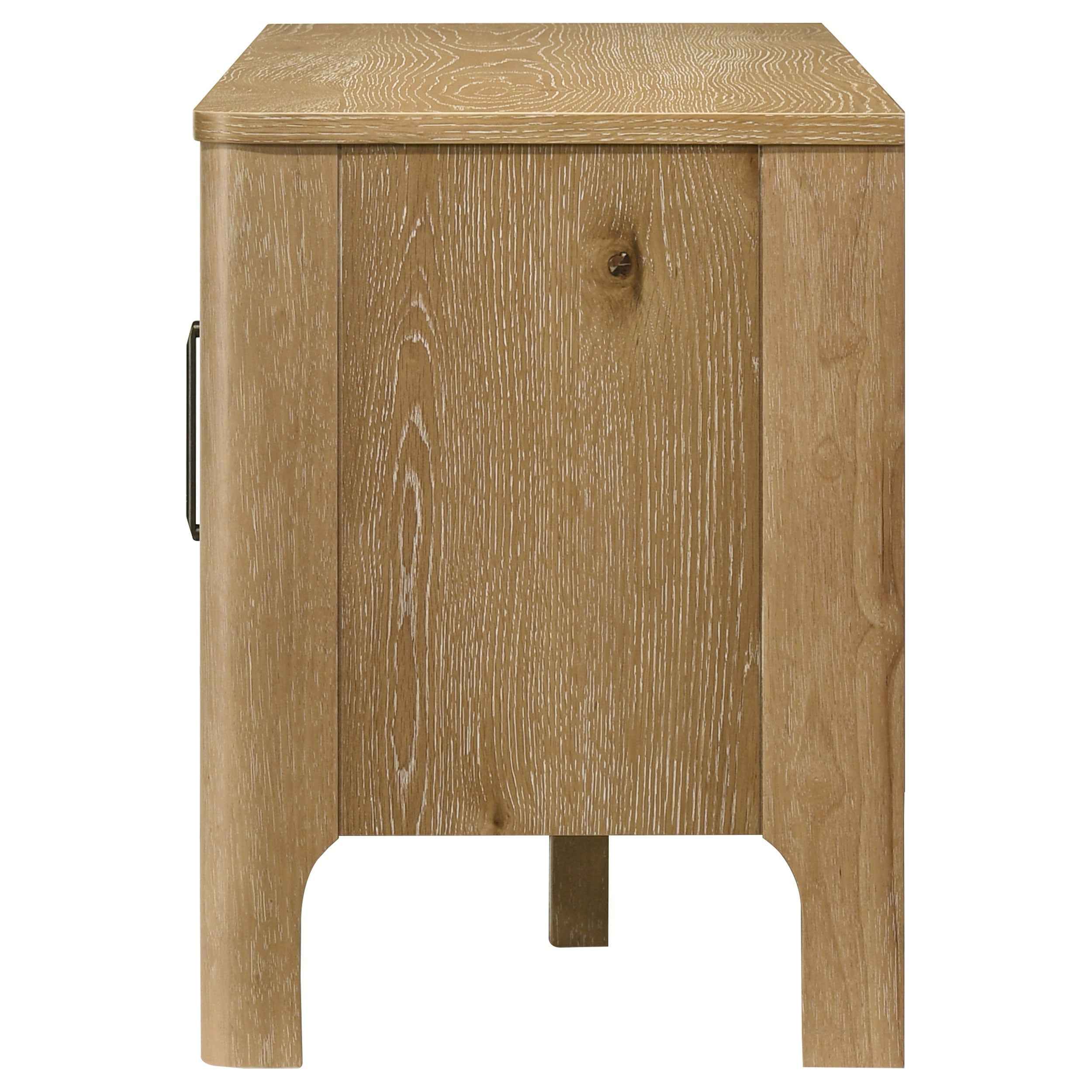 Rowe Light Oak 65-inch 2-door Wood TV Stand Media Console - Image 7