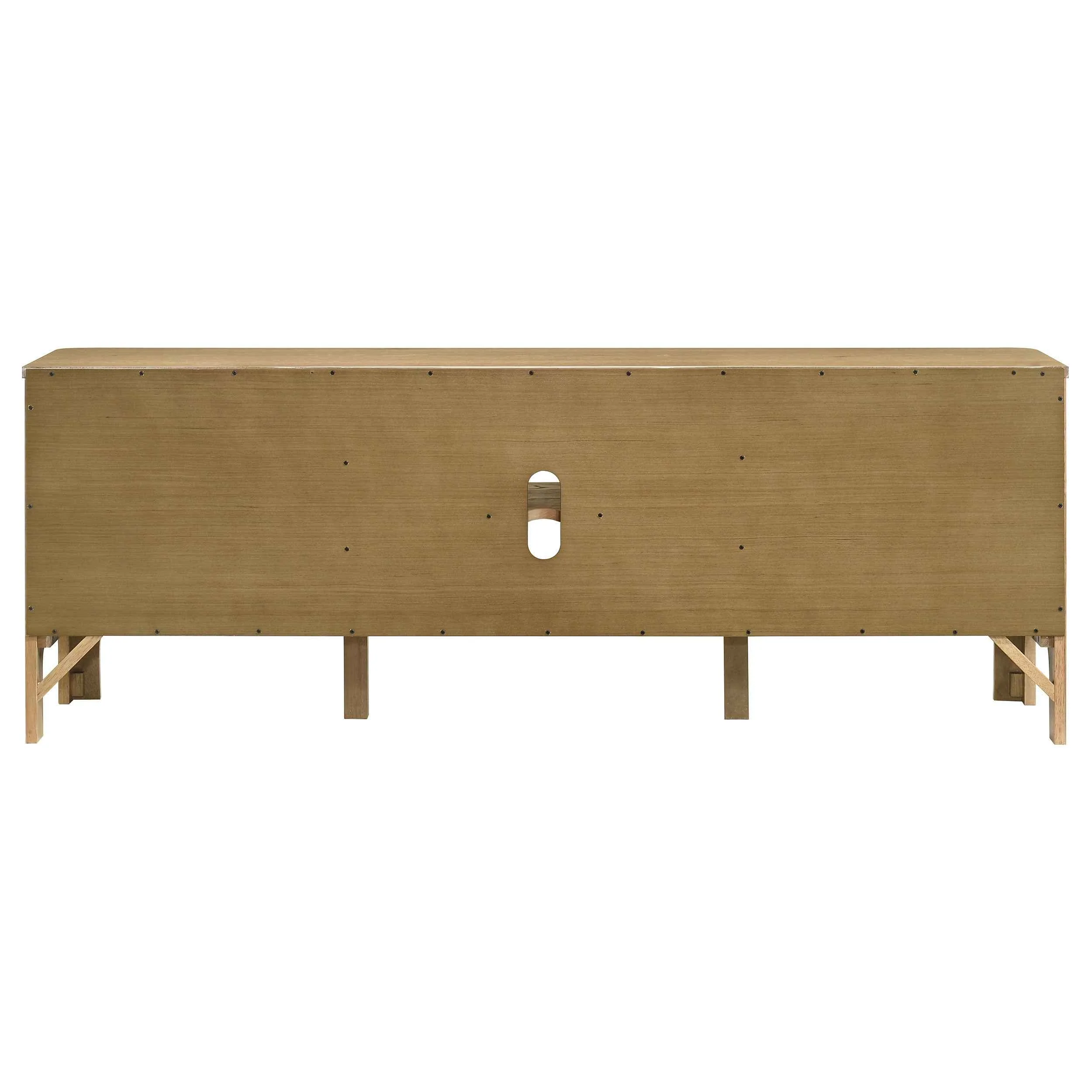 Rowe Light Oak 65-inch 2-door Wood TV Stand Media Console - Image 9