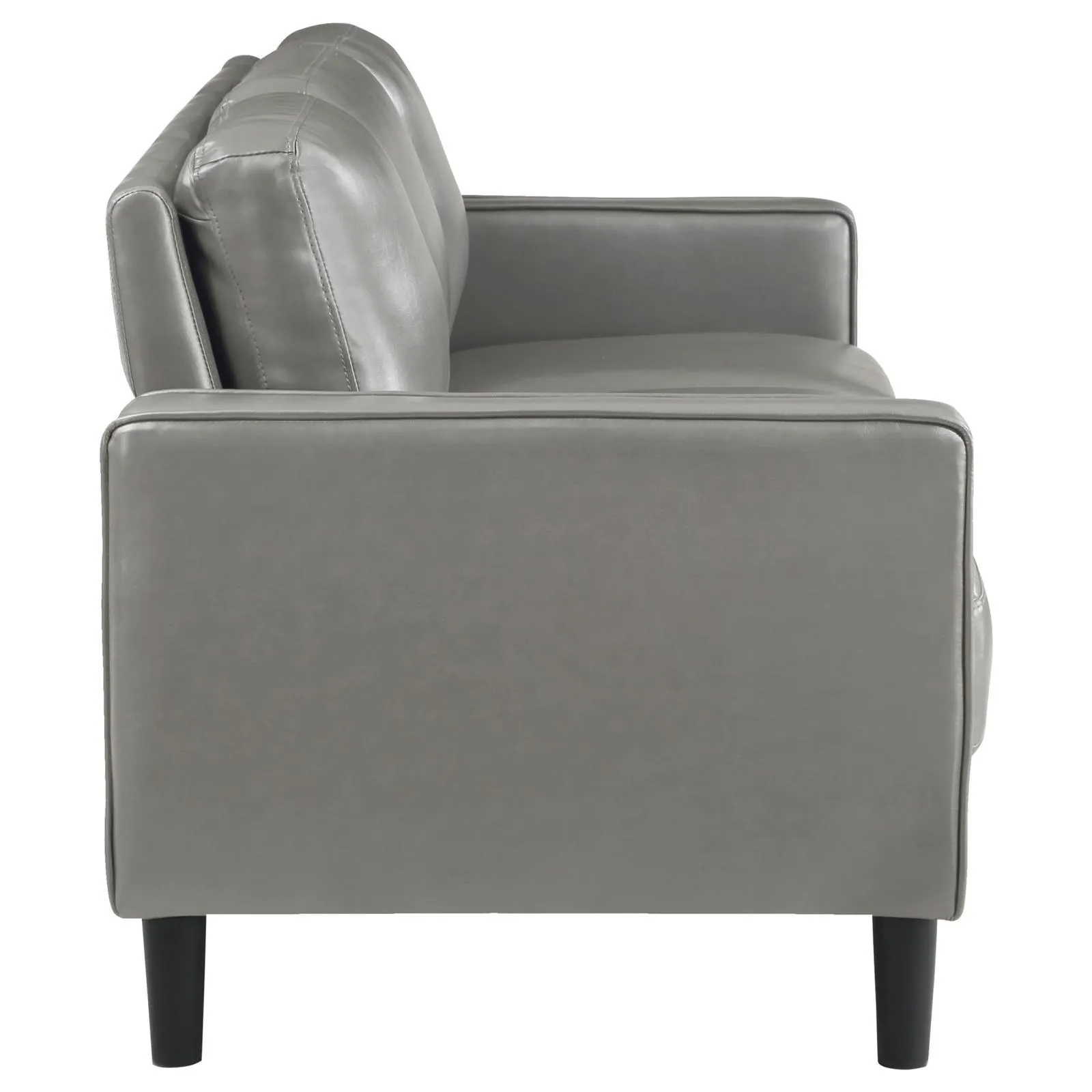 Ruth 3-piece Upholstered Track Arm Sofa Set Grey - Image 6